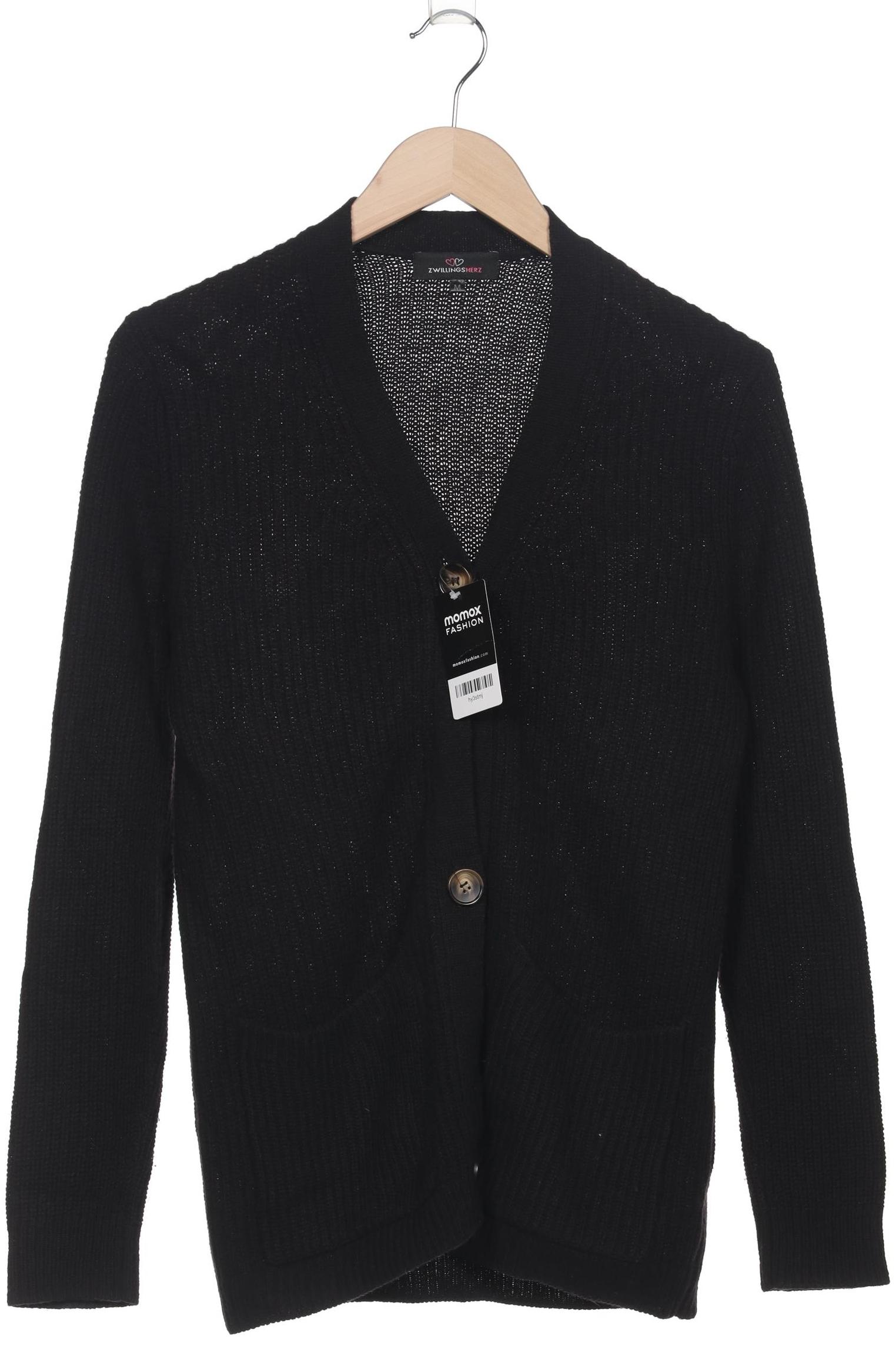 

Zwillingsherz Damen Strickjacke, schwarz, Gr. 38