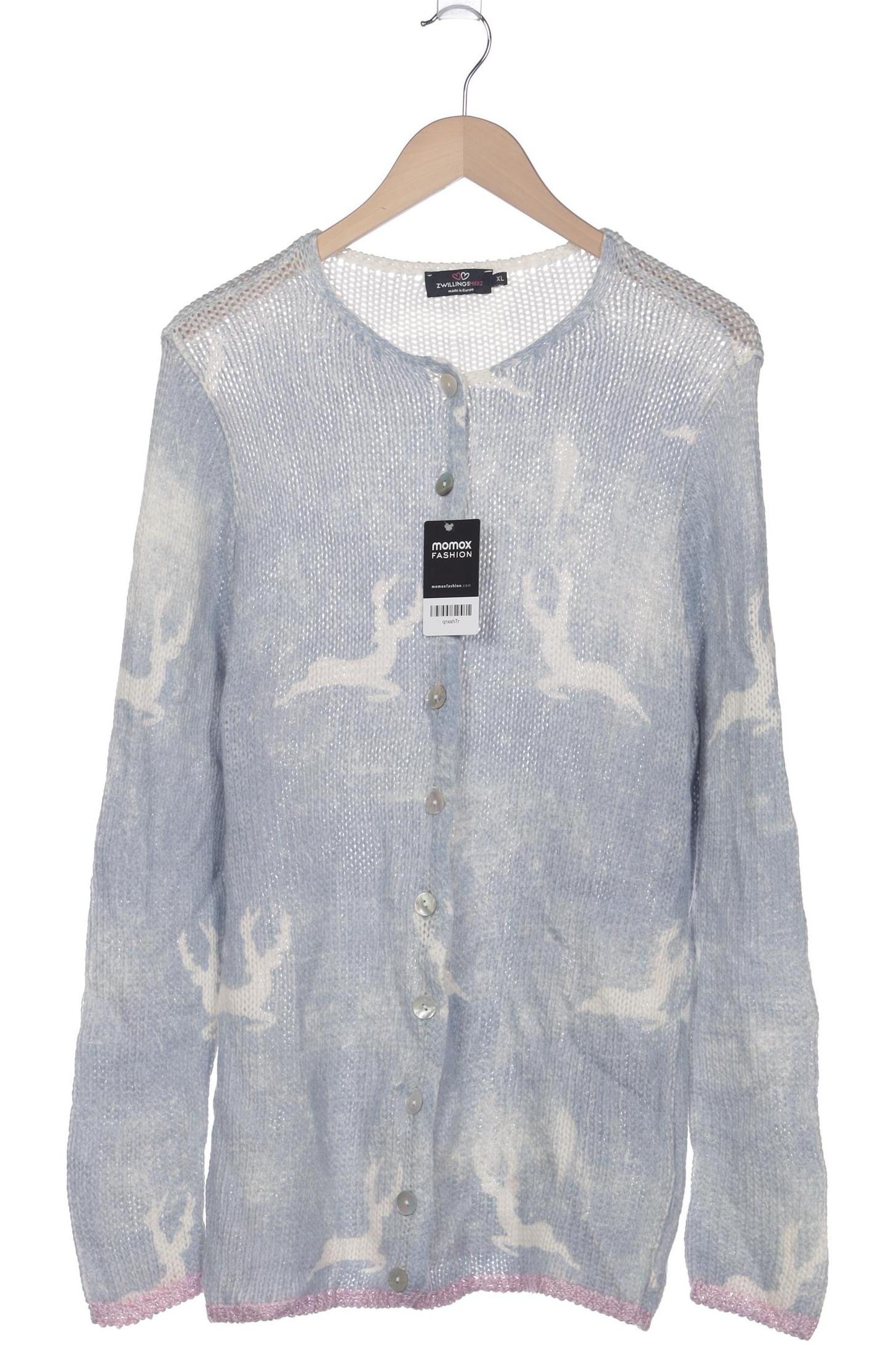 

Zwillingsherz Damen Strickjacke, blau, Gr. 44