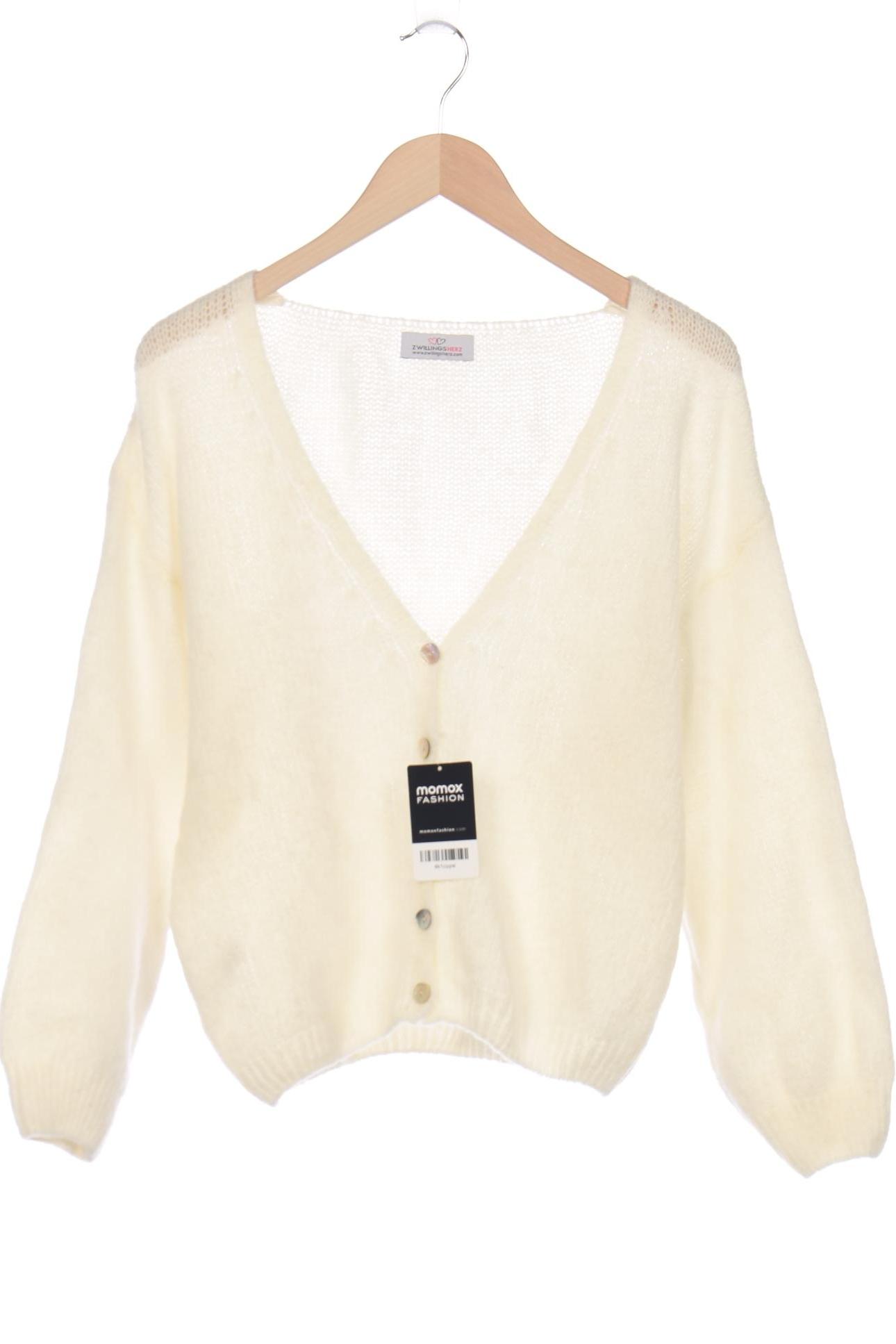 

Zwillingsherz Damen Strickjacke, cremeweiß, Gr. 38