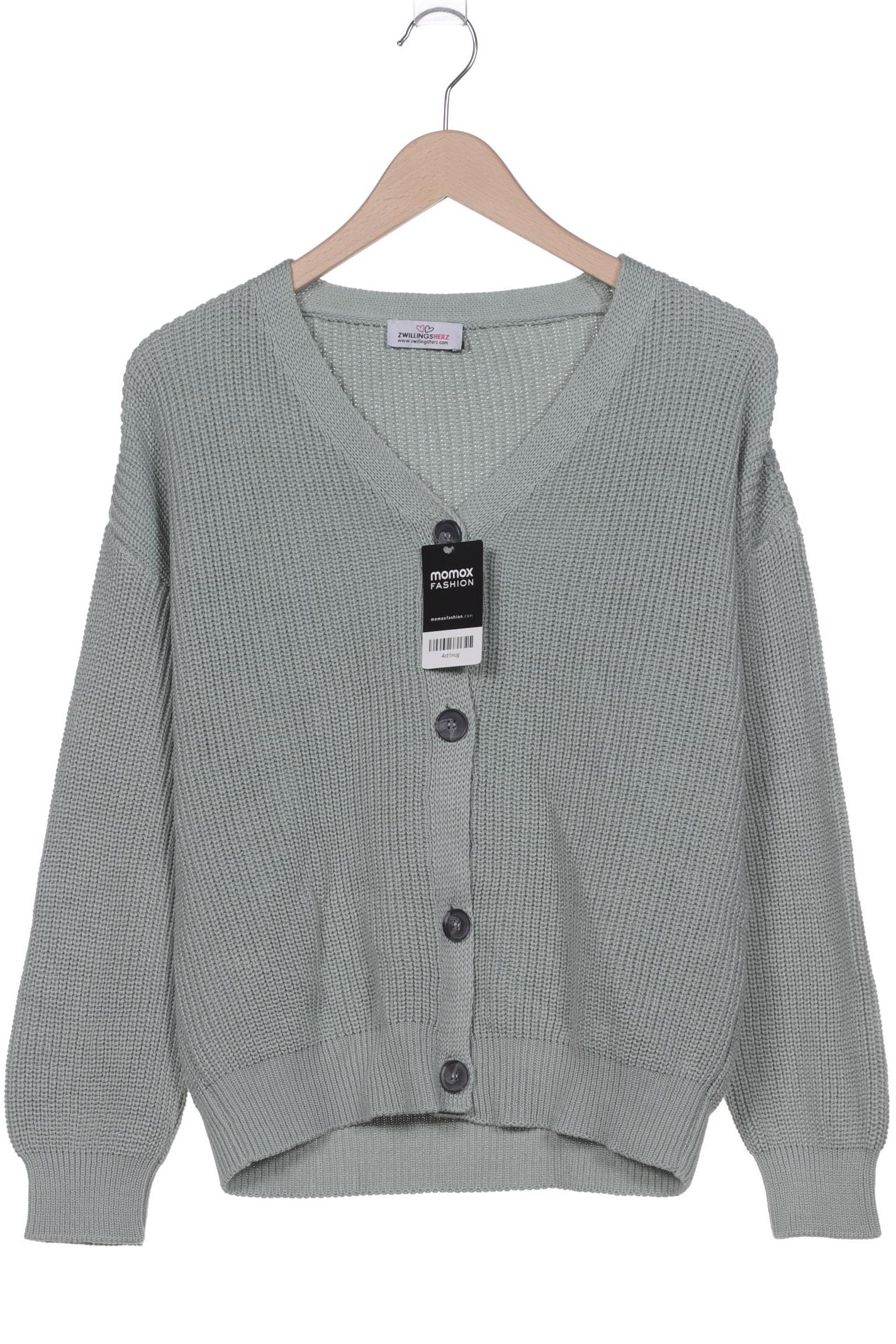 

Zwillingsherz Damen Strickjacke, hellgrün, Gr. 44