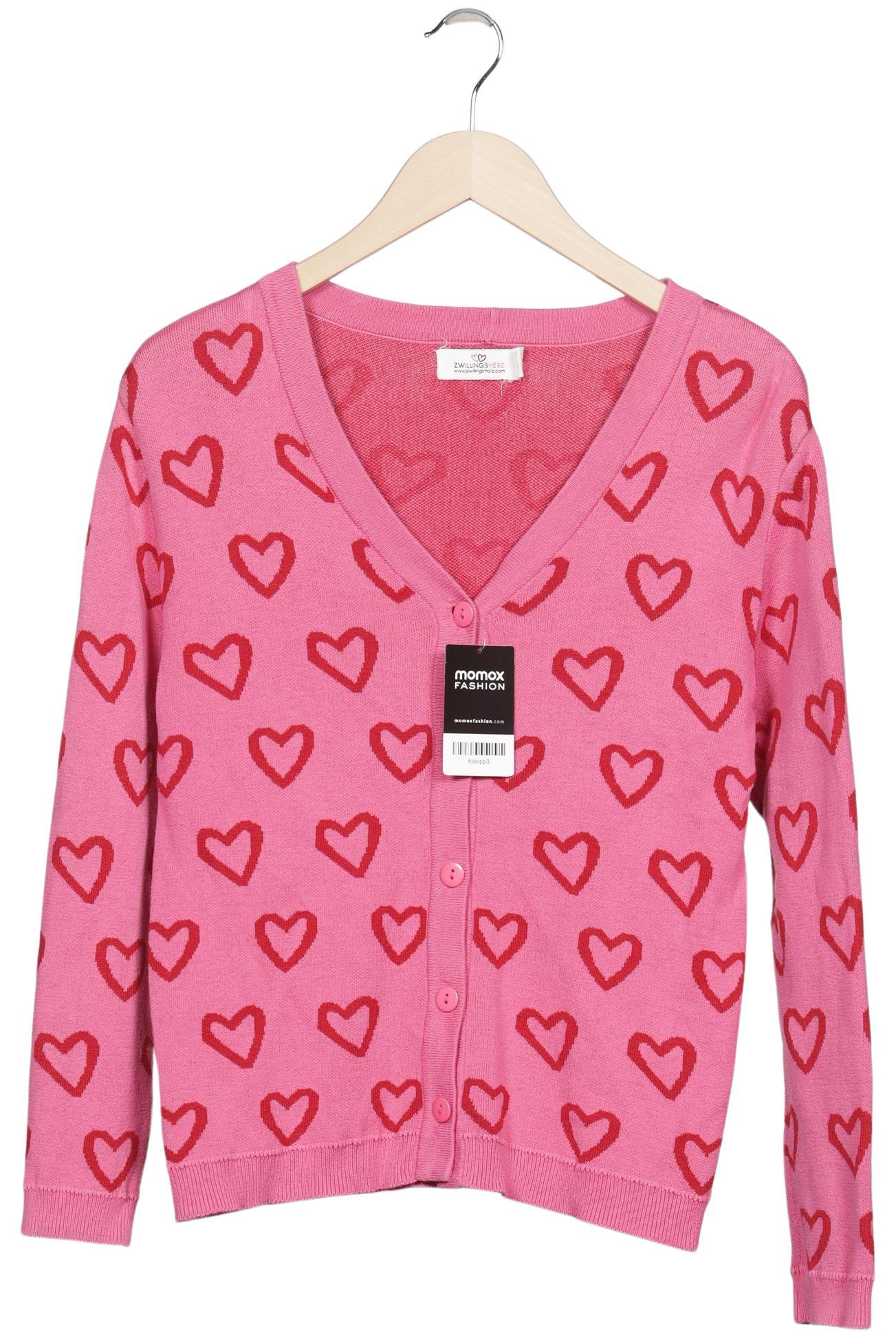 

Zwillingsherz Damen Strickjacke, pink, Gr. 38