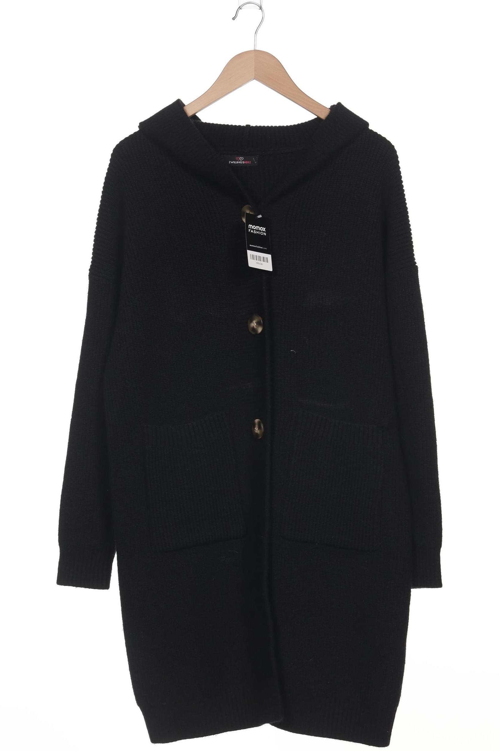 

Zwillingsherz Damen Strickjacke, schwarz, Gr. 46