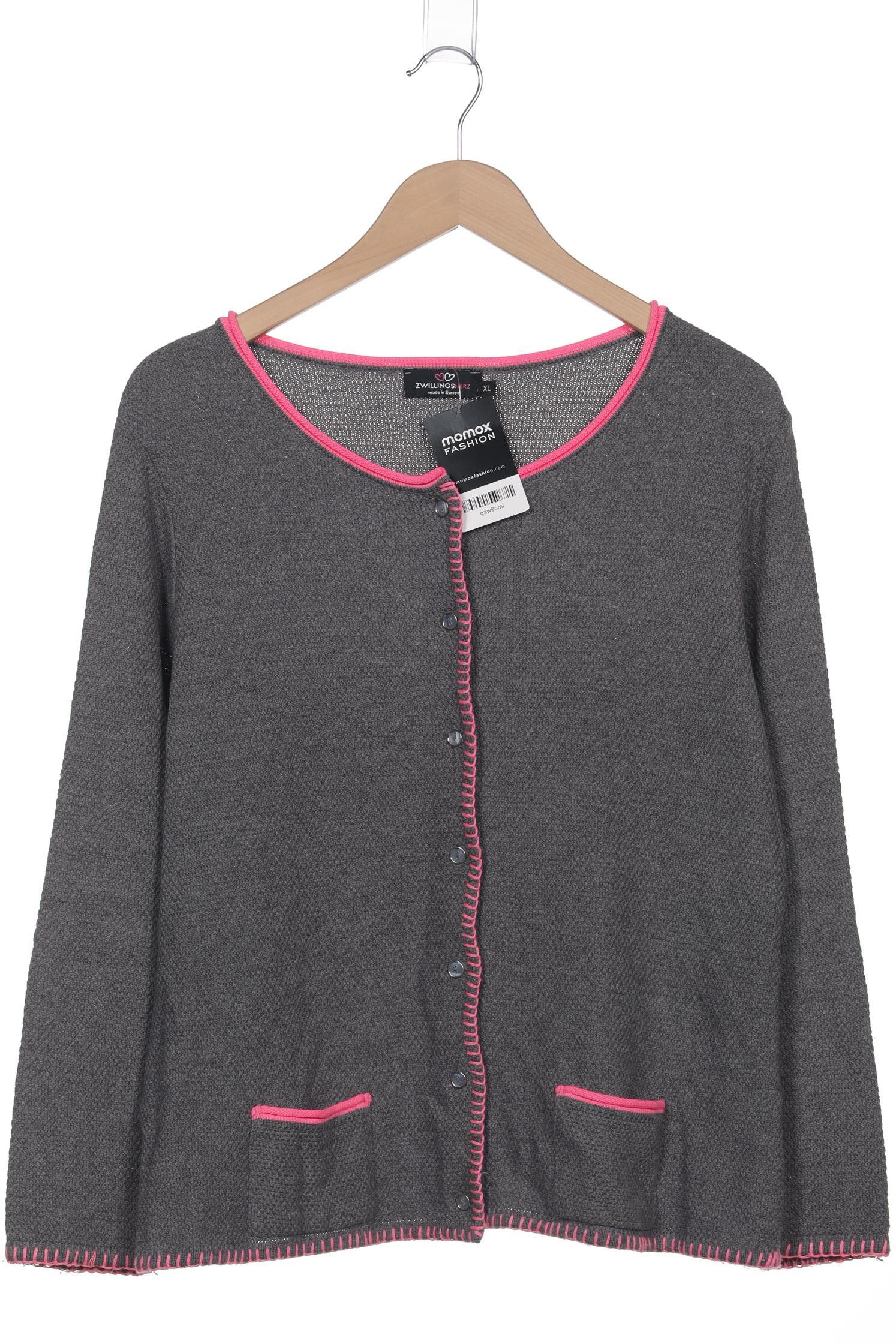 

Zwillingsherz Damen Strickjacke, grau, Gr. 44