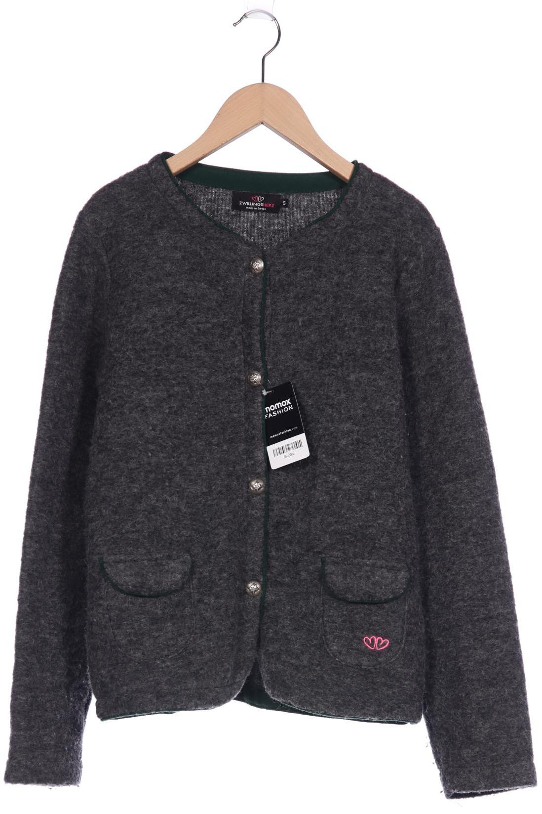 

Zwillingsherz Damen Strickjacke, grau, Gr. 36