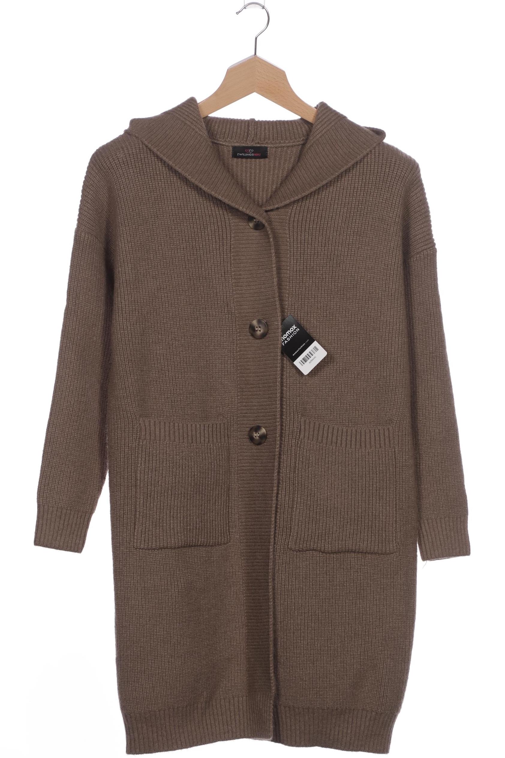 

Zwillingsherz Damen Strickjacke, braun, Gr. 48