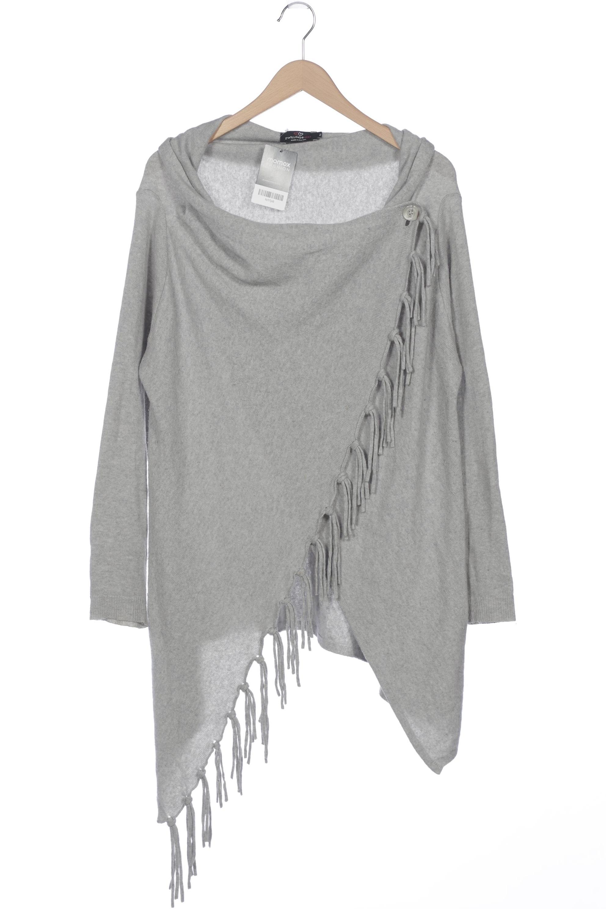 

Zwillingsherz Damen Strickjacke, grau, Gr. 42