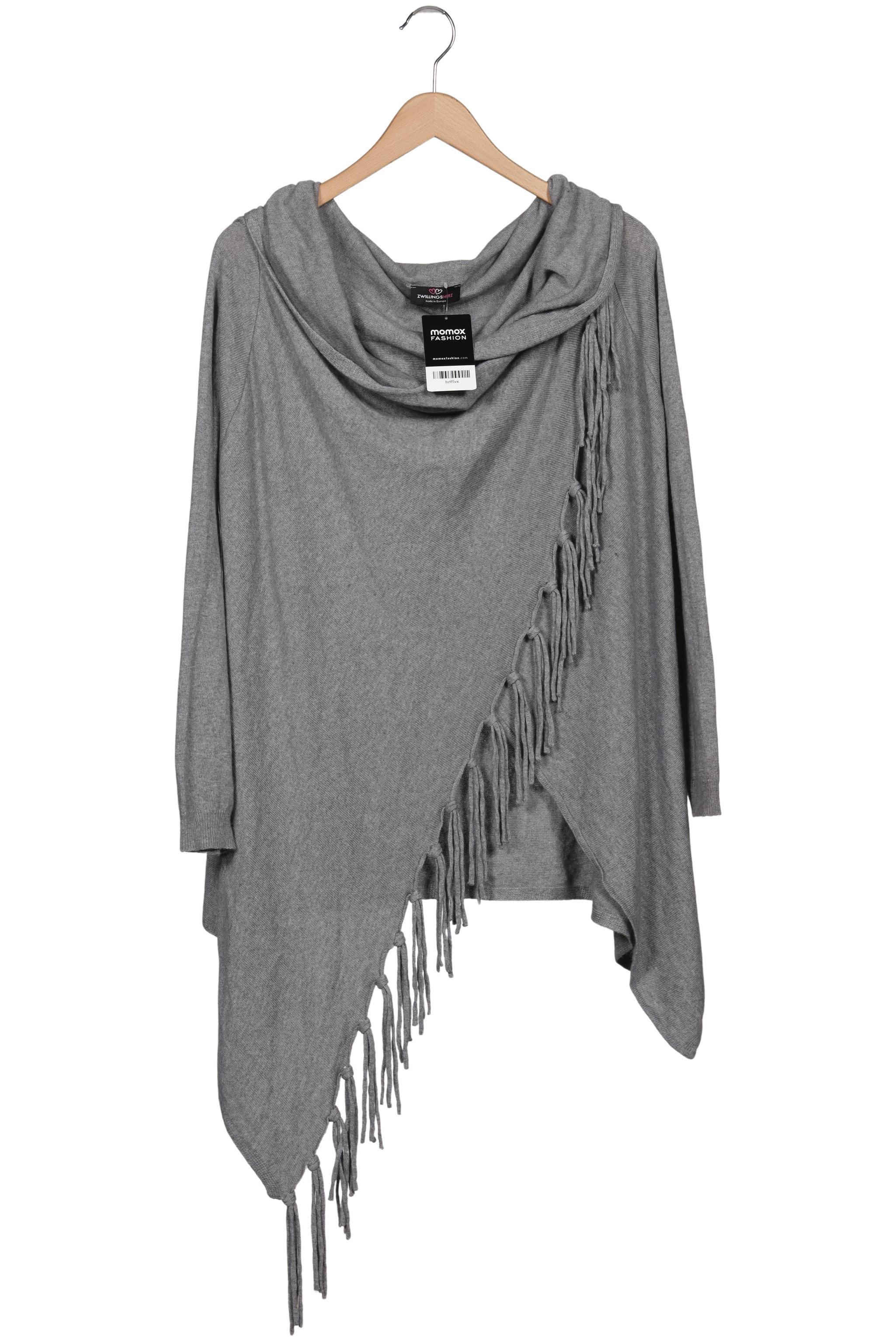 

Zwillingsherz Damen Strickjacke, grau, Gr. uni