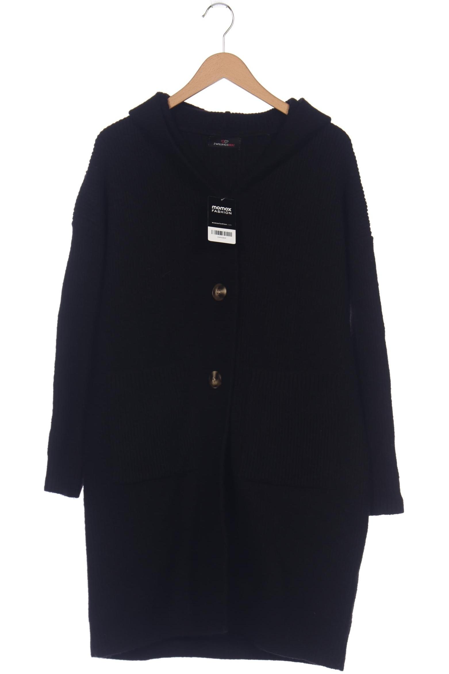 

Zwillingsherz Damen Strickjacke, schwarz, Gr. 44