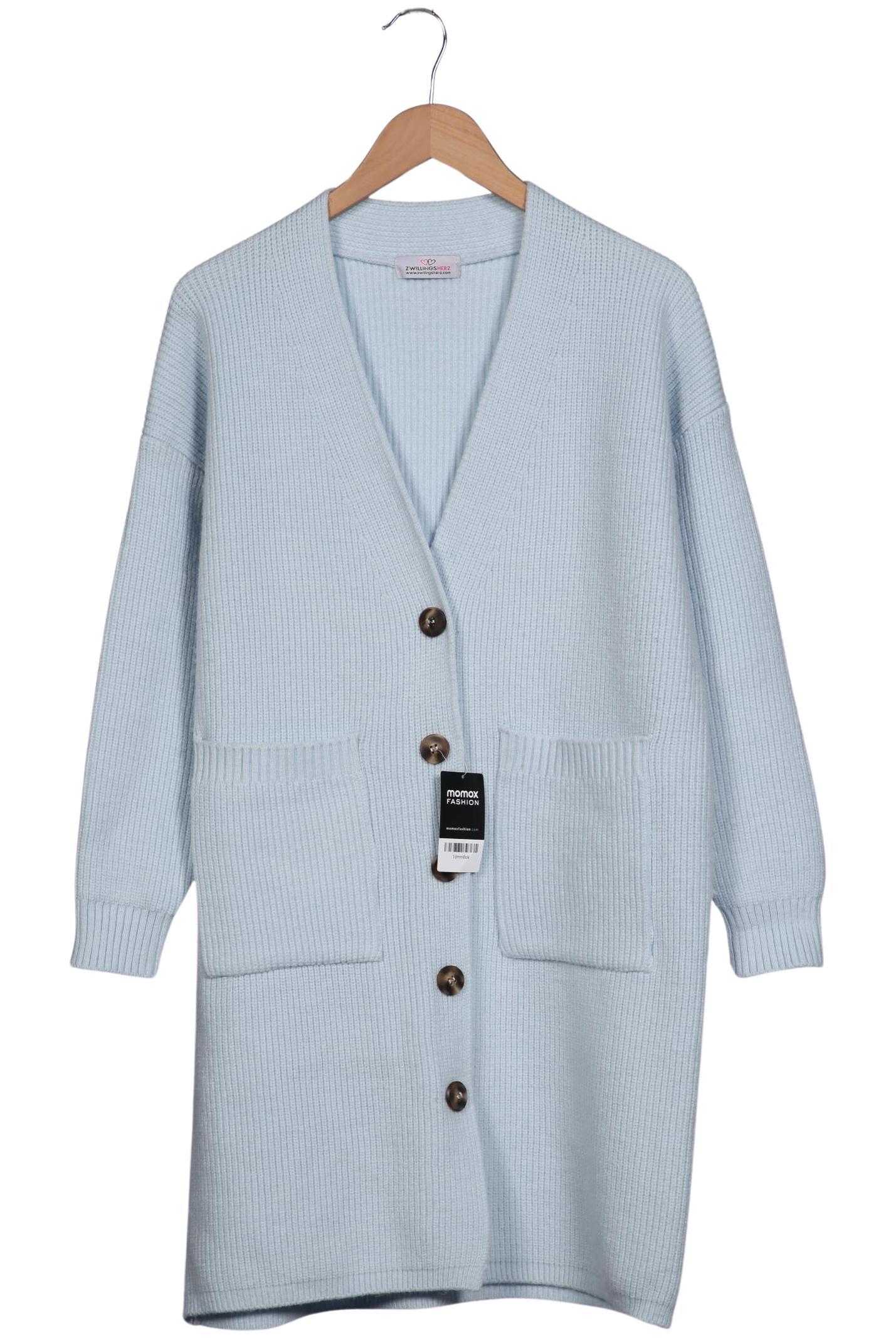 

Zwillingsherz Damen Strickjacke, hellblau, Gr. 48