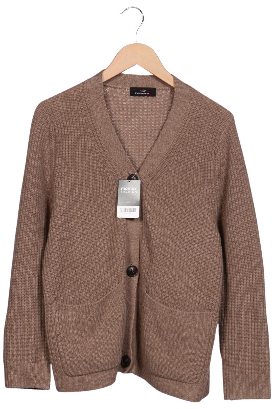 

Zwillingsherz Damen Strickjacke, braun, Gr. 42