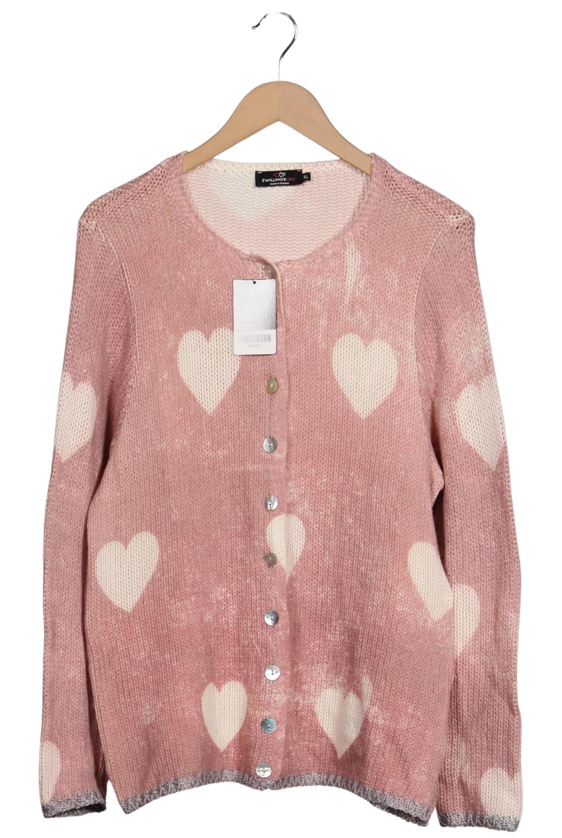 

Zwillingsherz Damen Strickjacke, pink, Gr. 44