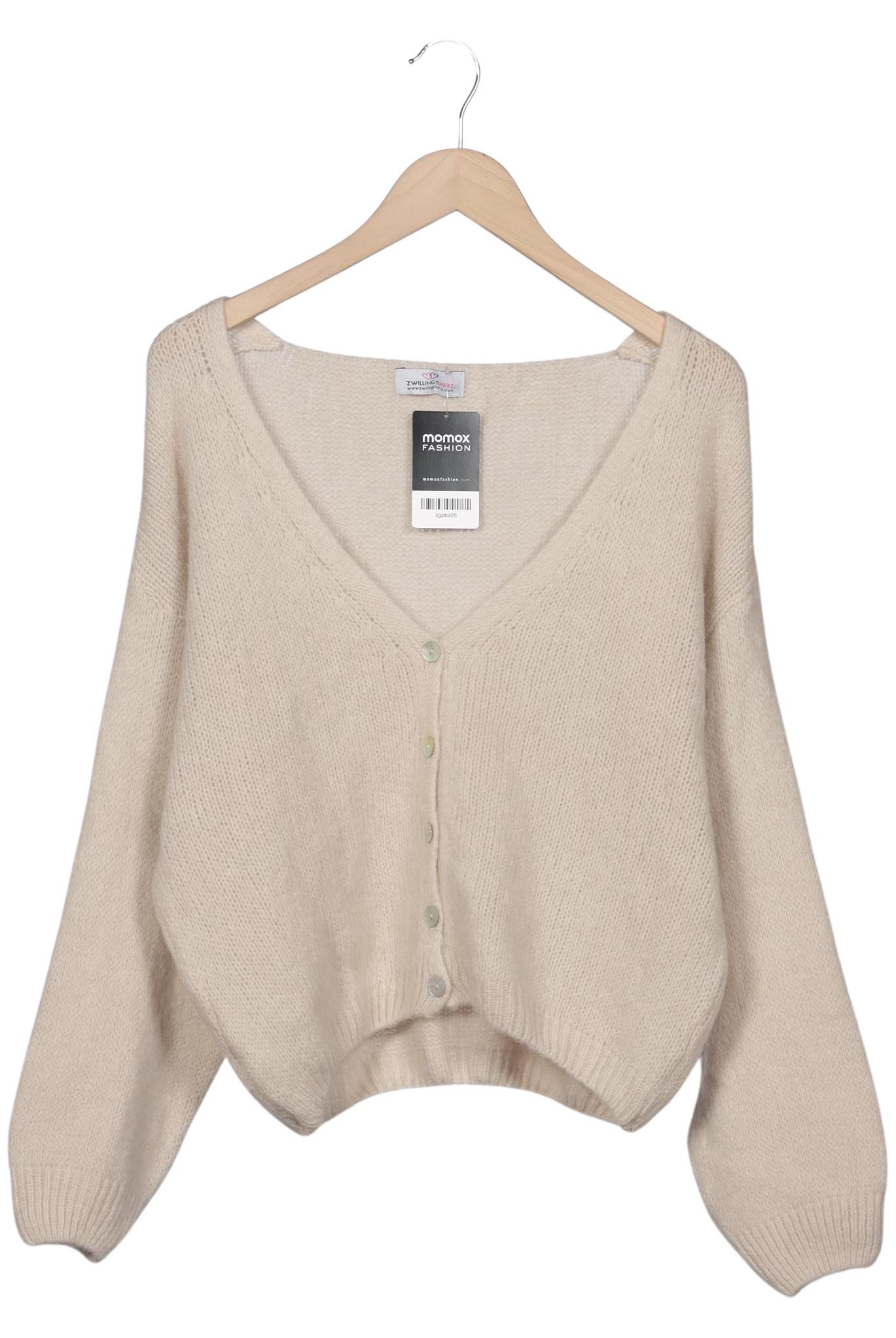 

Zwillingsherz Damen Strickjacke, beige, Gr. 44