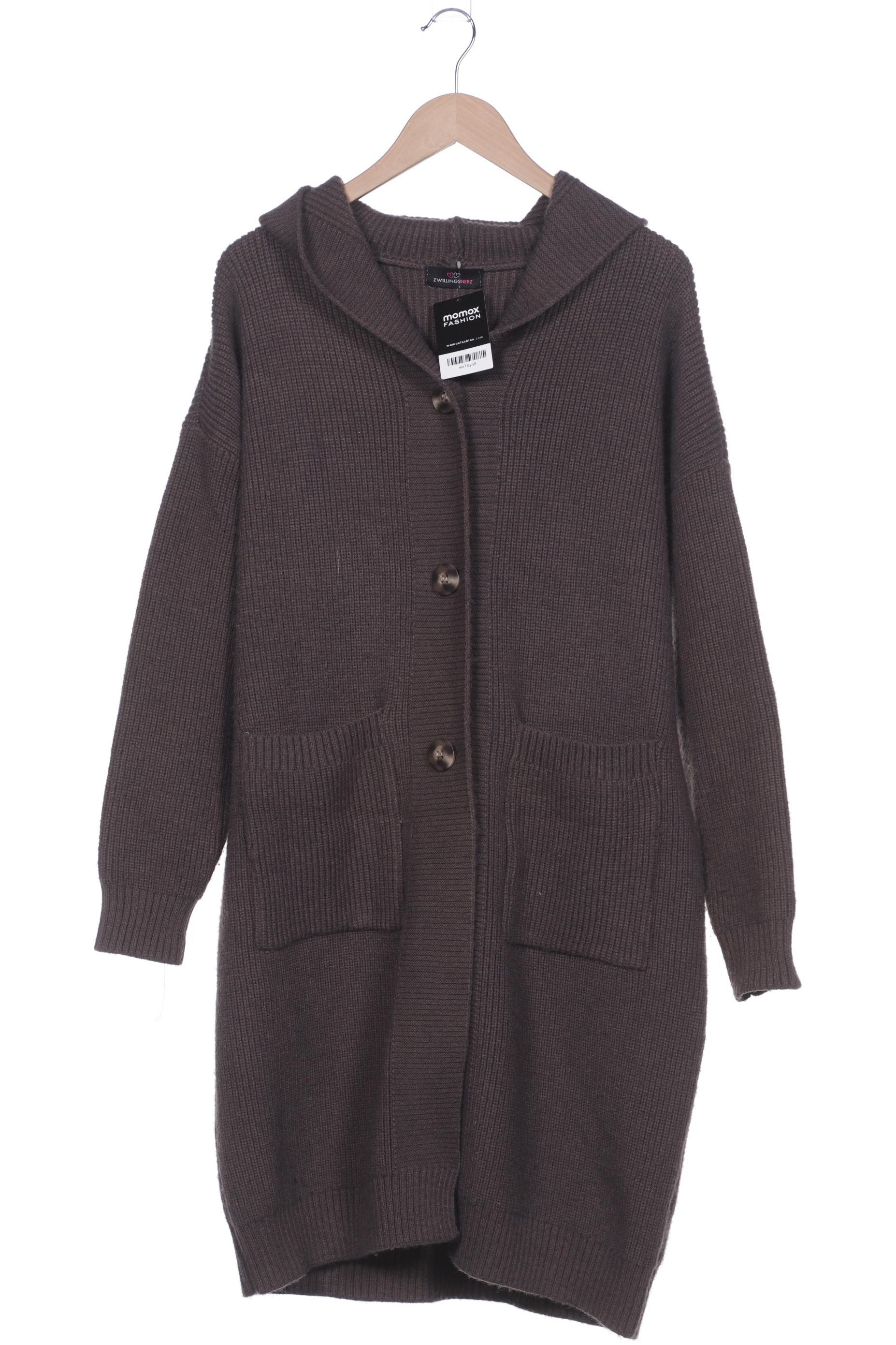 

Zwillingsherz Damen Strickjacke, braun, Gr. 48