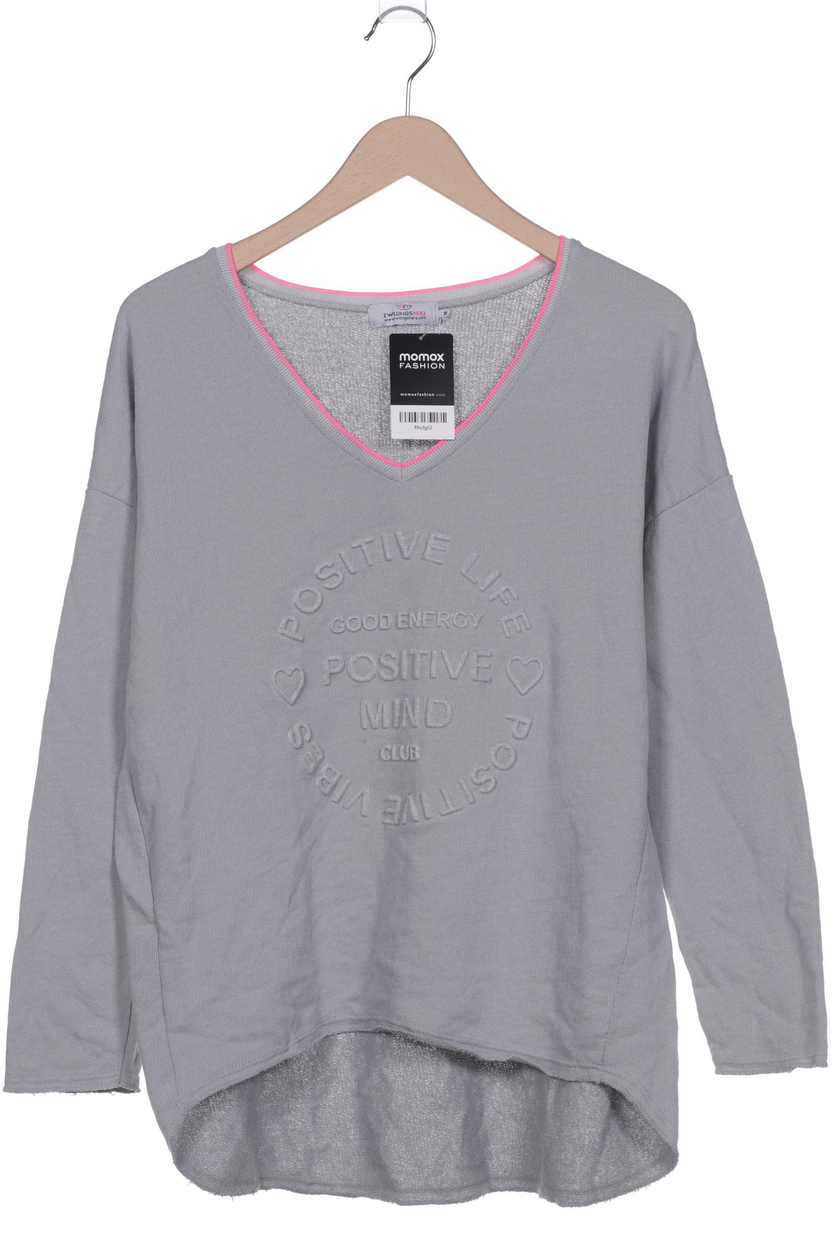 

Zwillingsherz Damen Sweatshirt, grau, Gr. 36