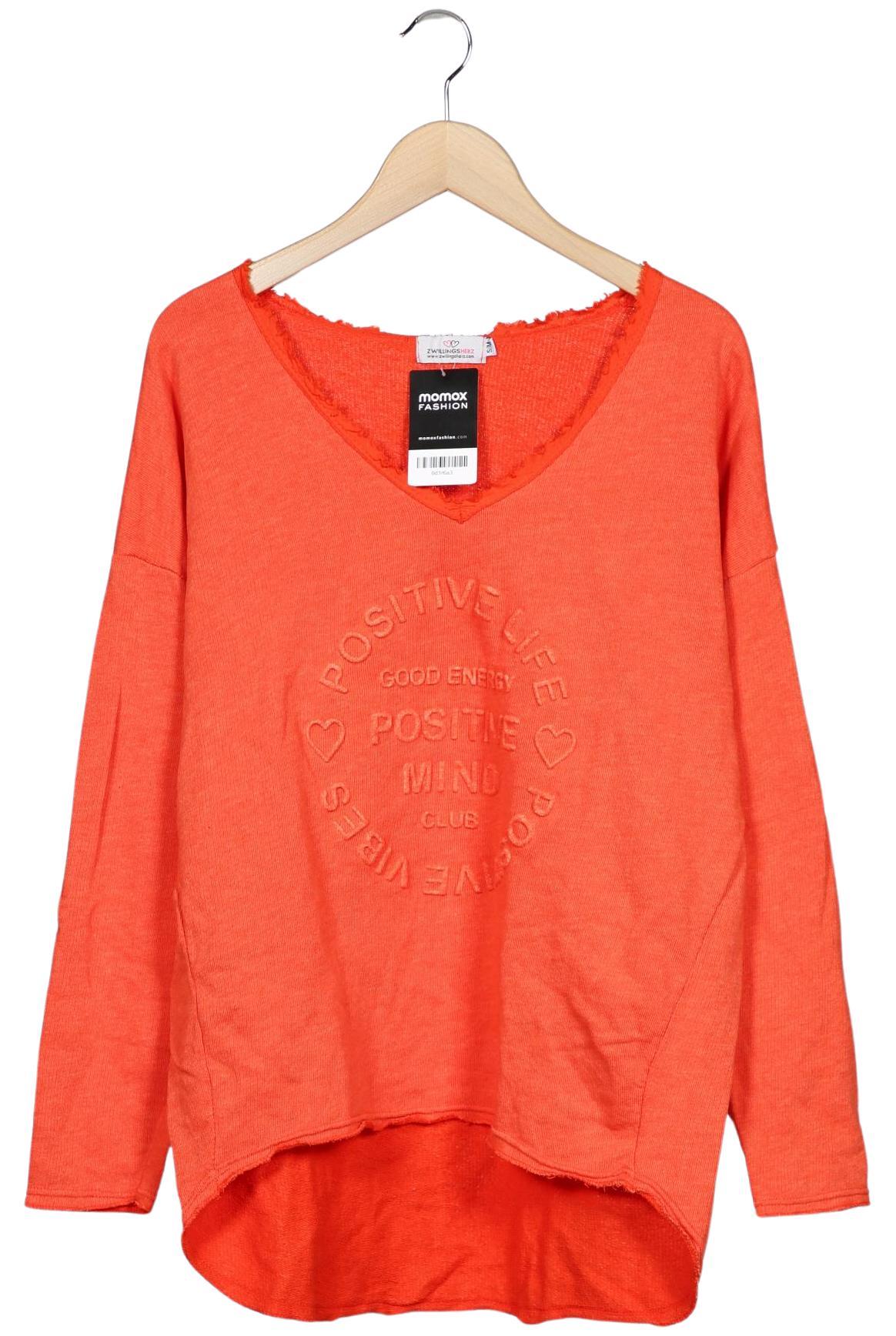 

Zwillingsherz Damen Sweatshirt, orange, Gr. 36