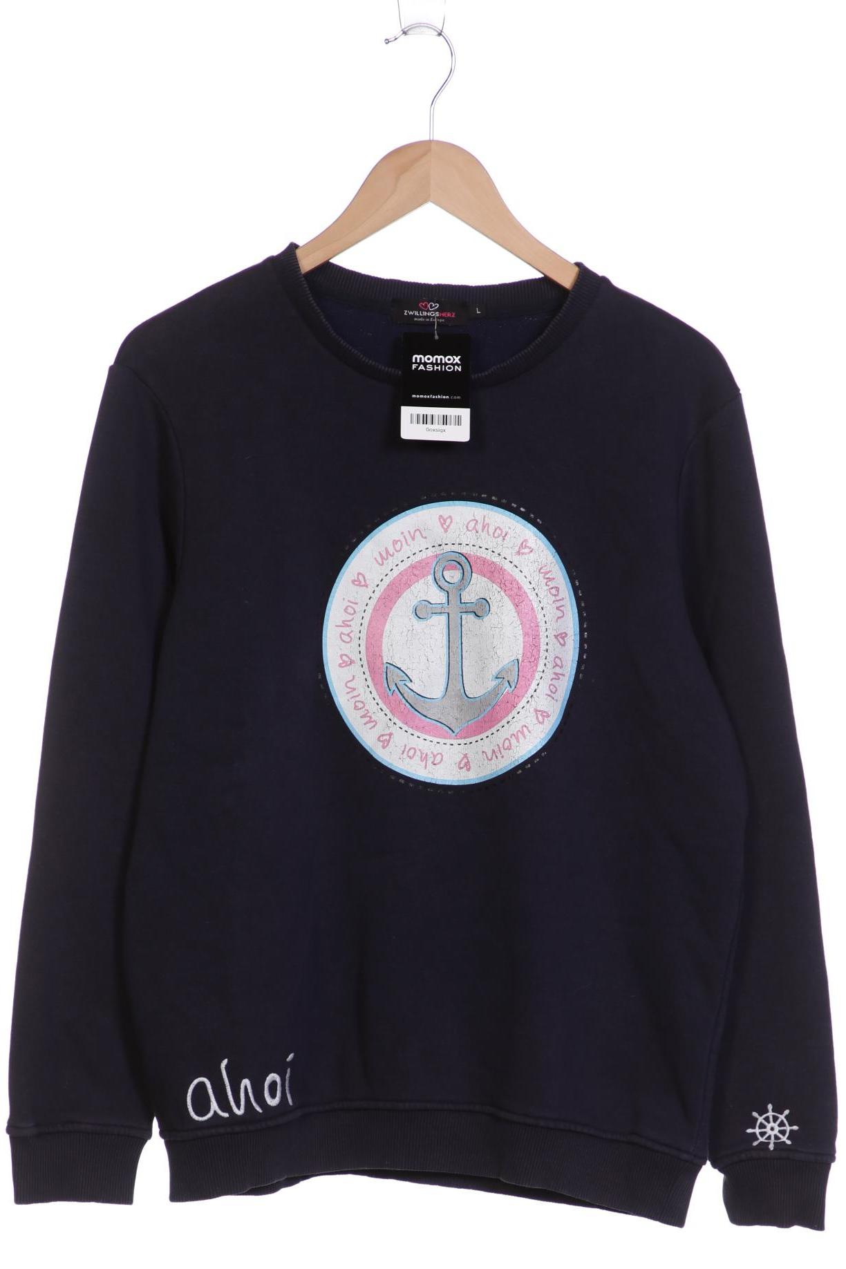 

Zwillingsherz Damen Sweatshirt, marineblau