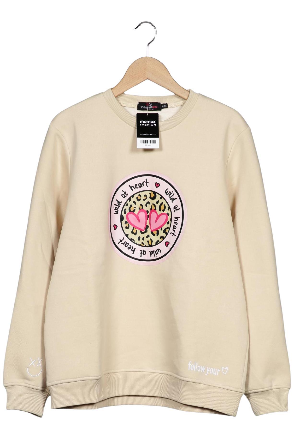 

Zwillingsherz Damen Sweatshirt, beige, Gr. 42