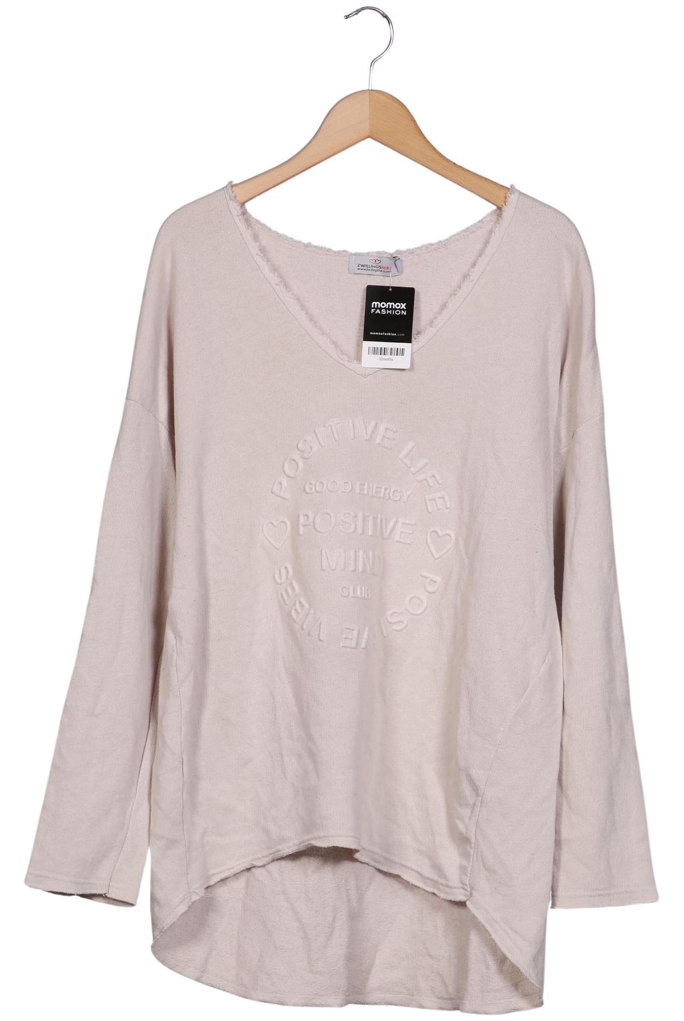 

Zwillingsherz Damen Sweatshirt, beige, Gr. 42