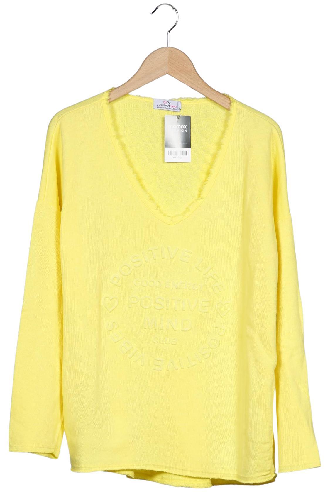 

Zwillingsherz Damen Sweatshirt, gelb, Gr. 42