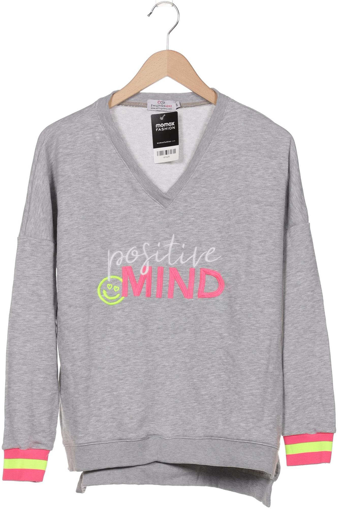

Zwillingsherz Damen Sweatshirt, grau, Gr. 36