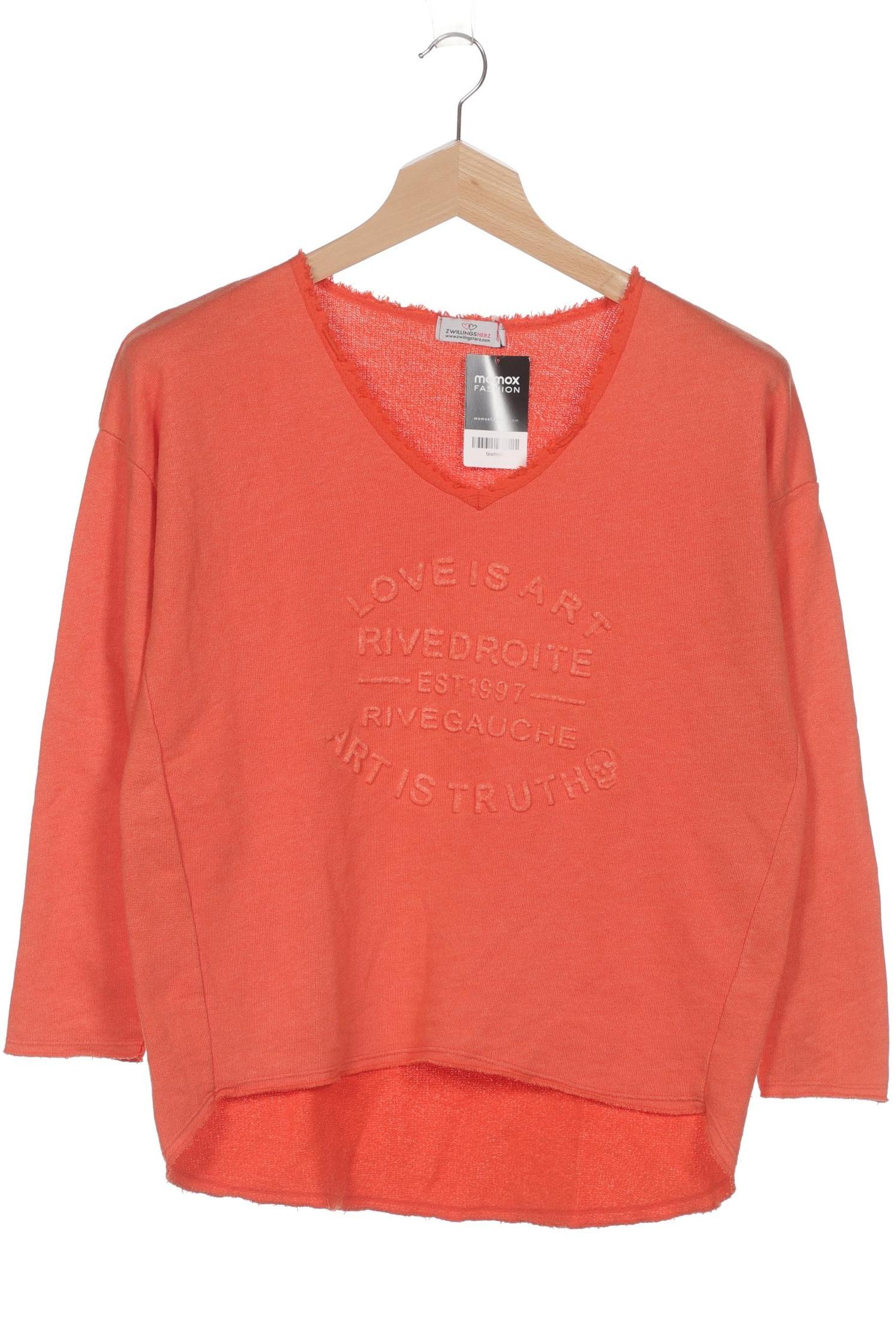 

Zwillingsherz Damen Sweatshirt, orange, Gr. 36