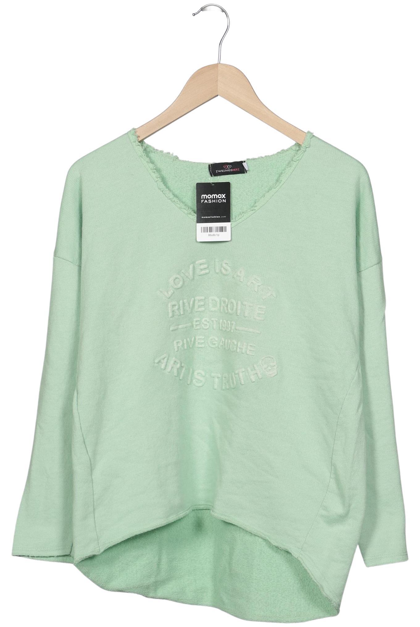 

Zwillingsherz Damen Sweatshirt, hellgrün, Gr. 36