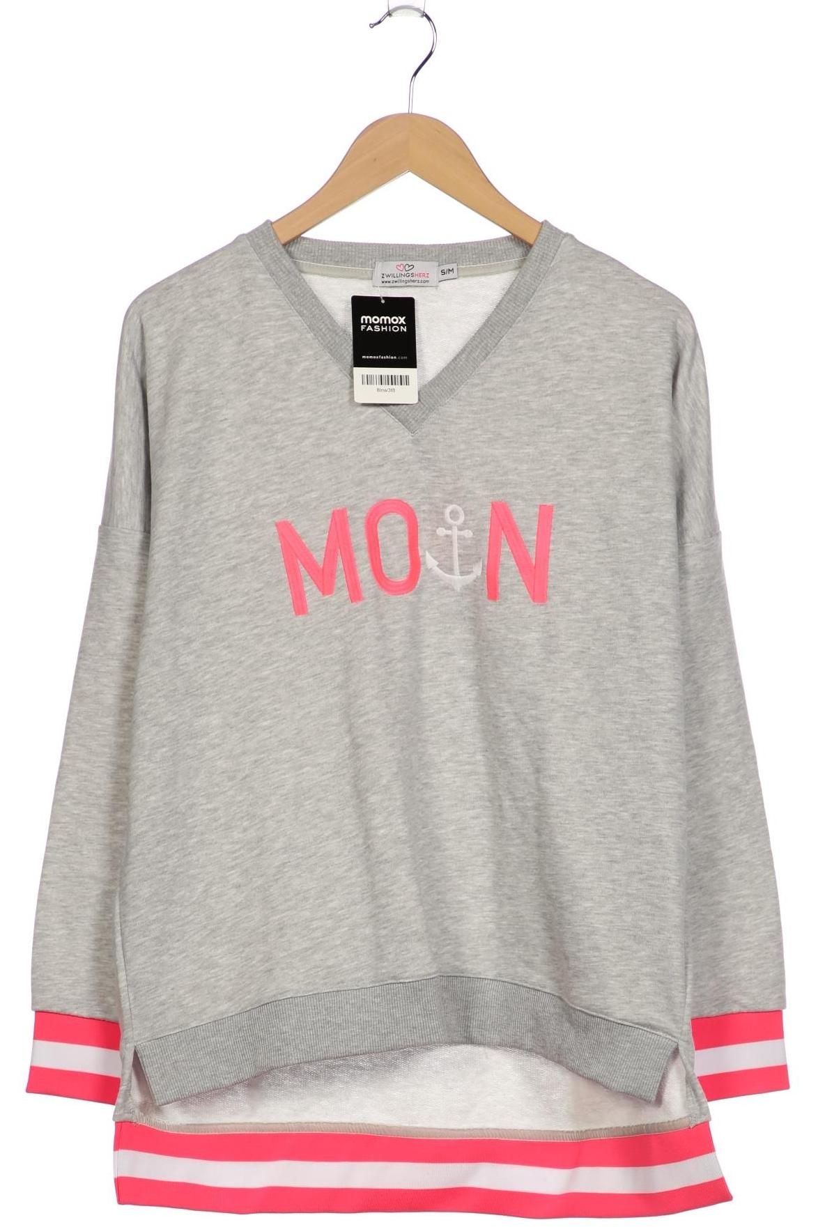 

Zwillingsherz Damen Sweatshirt, grau, Gr. 36