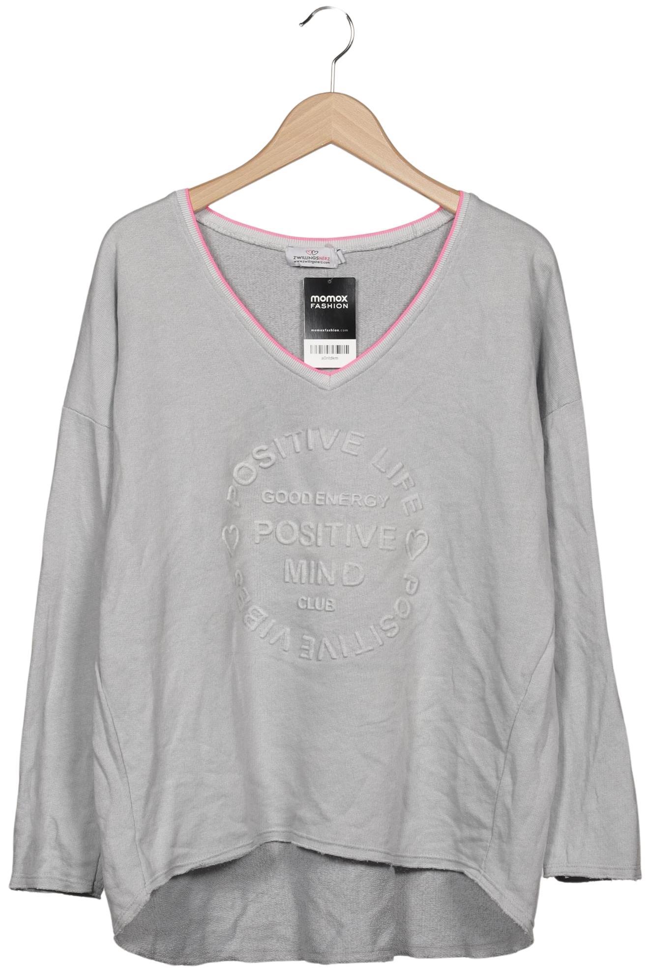 

Zwillingsherz Damen Sweatshirt, grau, Gr. 42