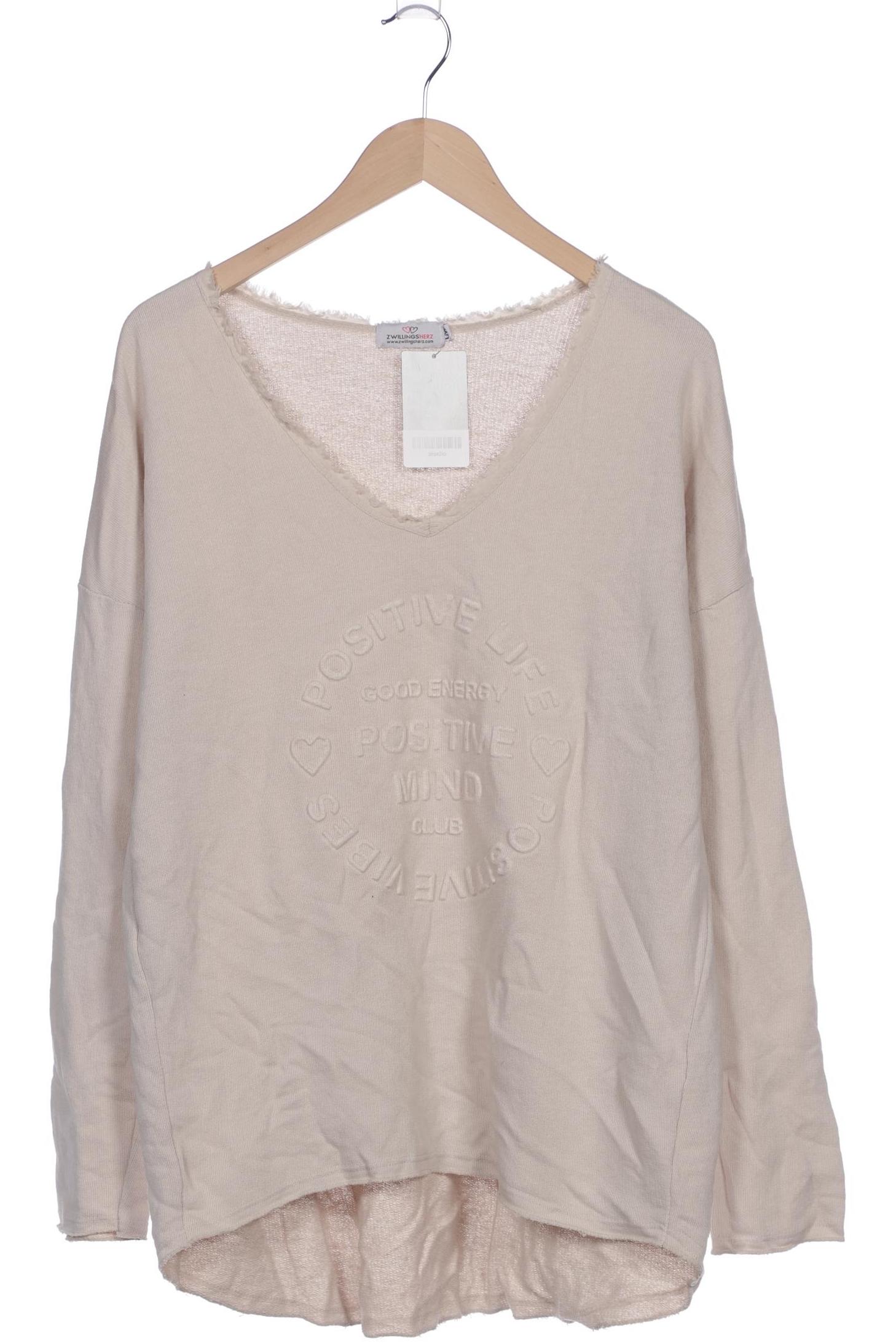 

Zwillingsherz Damen Sweatshirt, beige, Gr. 42
