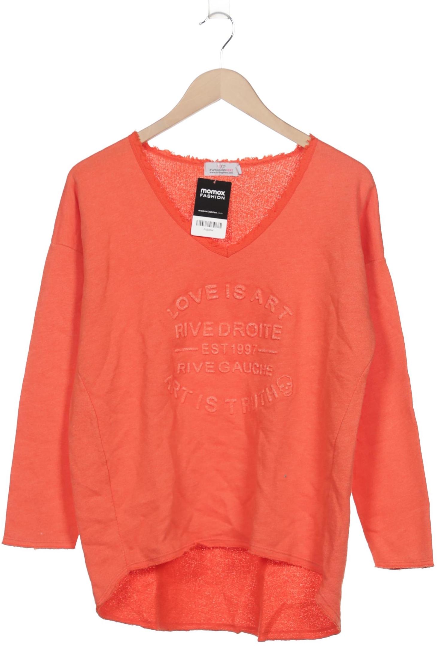 

Zwillingsherz Damen Sweatshirt, orange, Gr. 36