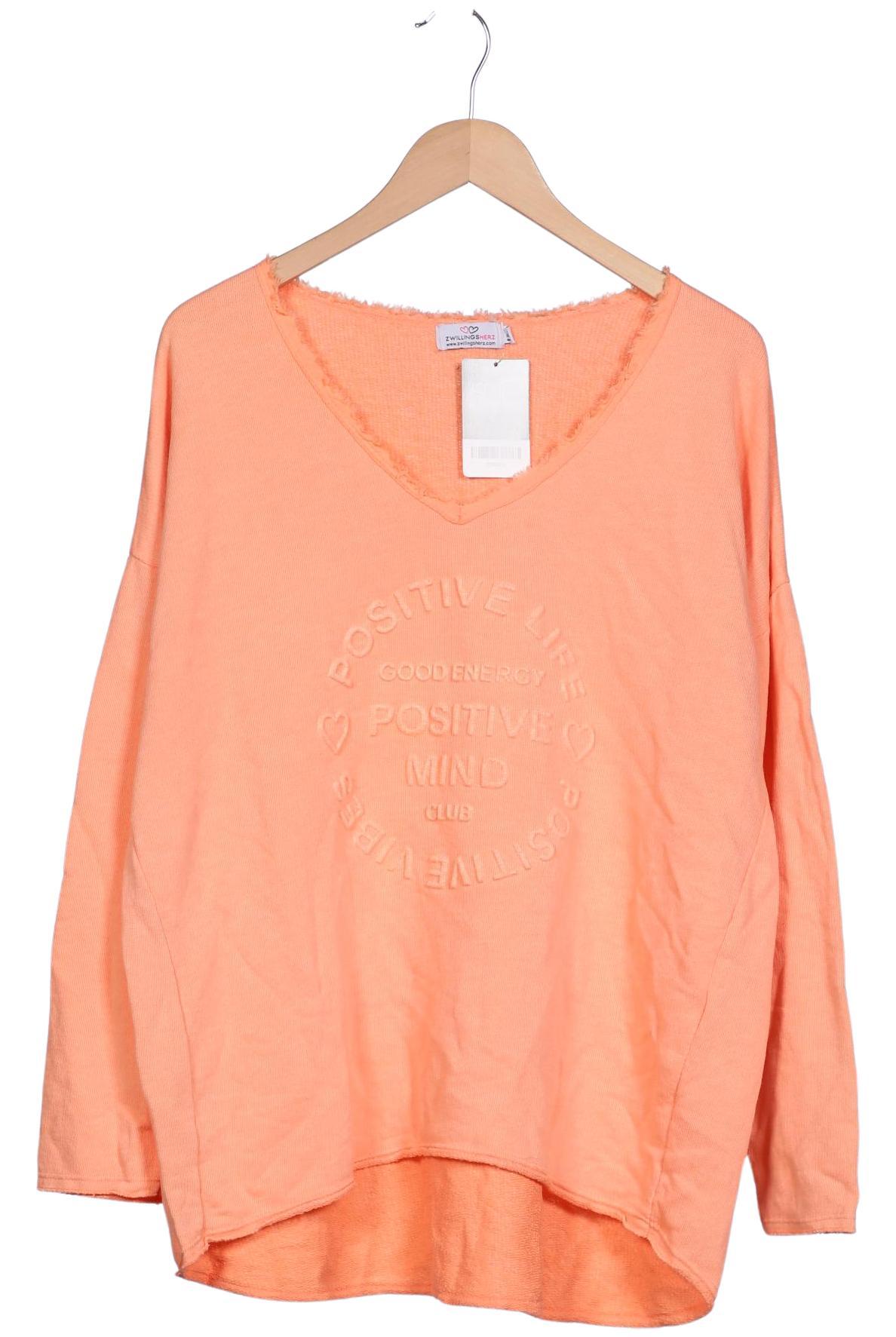 

Zwillingsherz Damen Sweatshirt, orange, Gr. 42