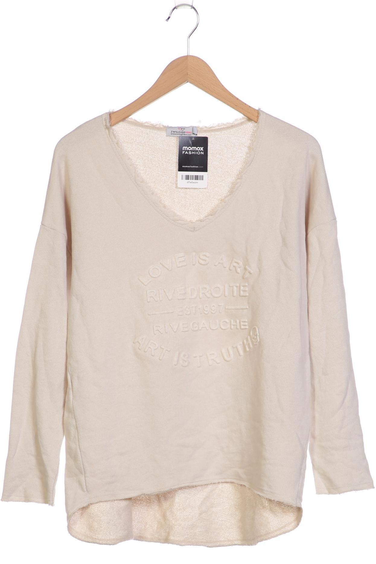 

Zwillingsherz Damen Sweatshirt, cremeweiß, Gr. 36