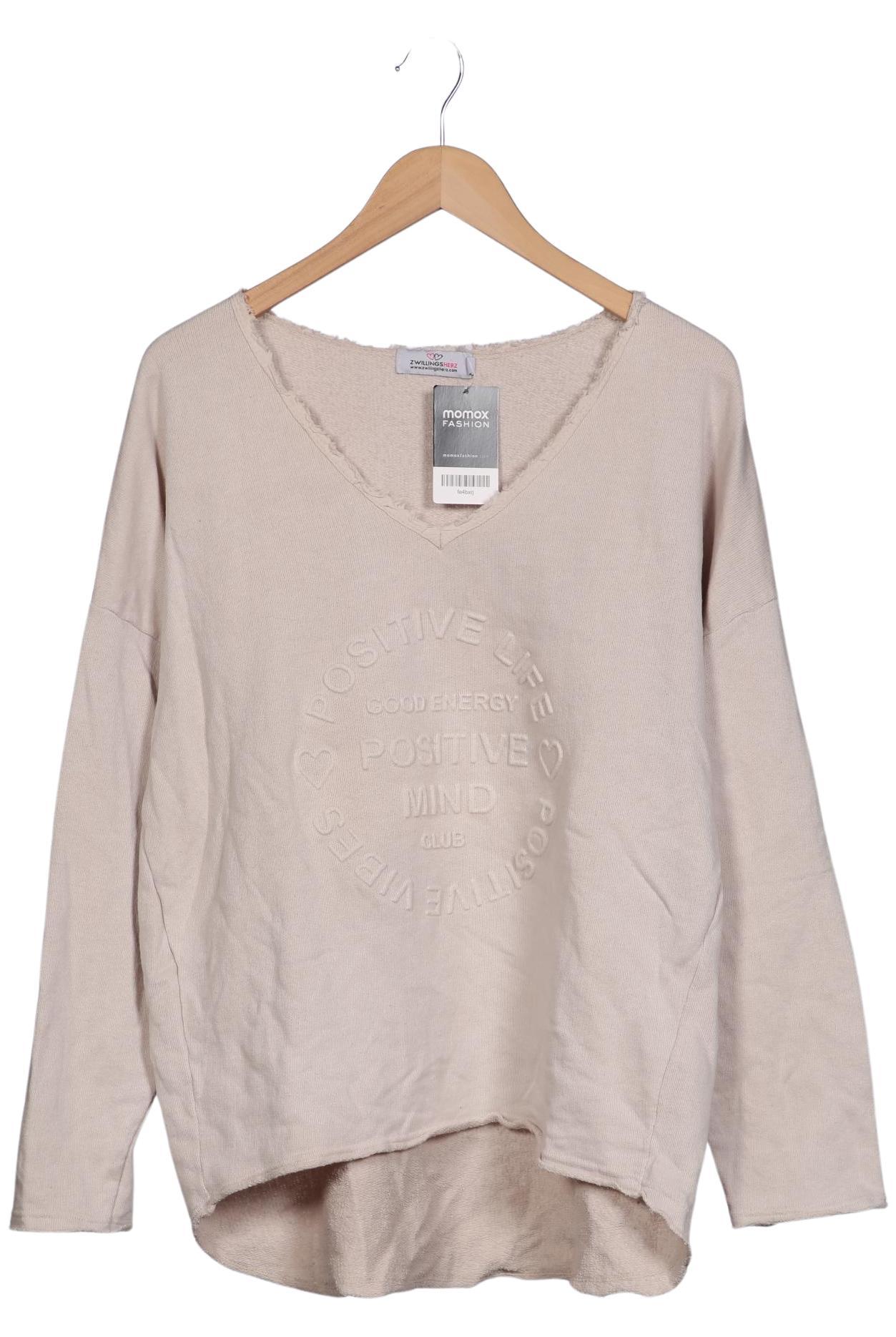 

Zwillingsherz Damen Sweatshirt, beige, Gr. 42