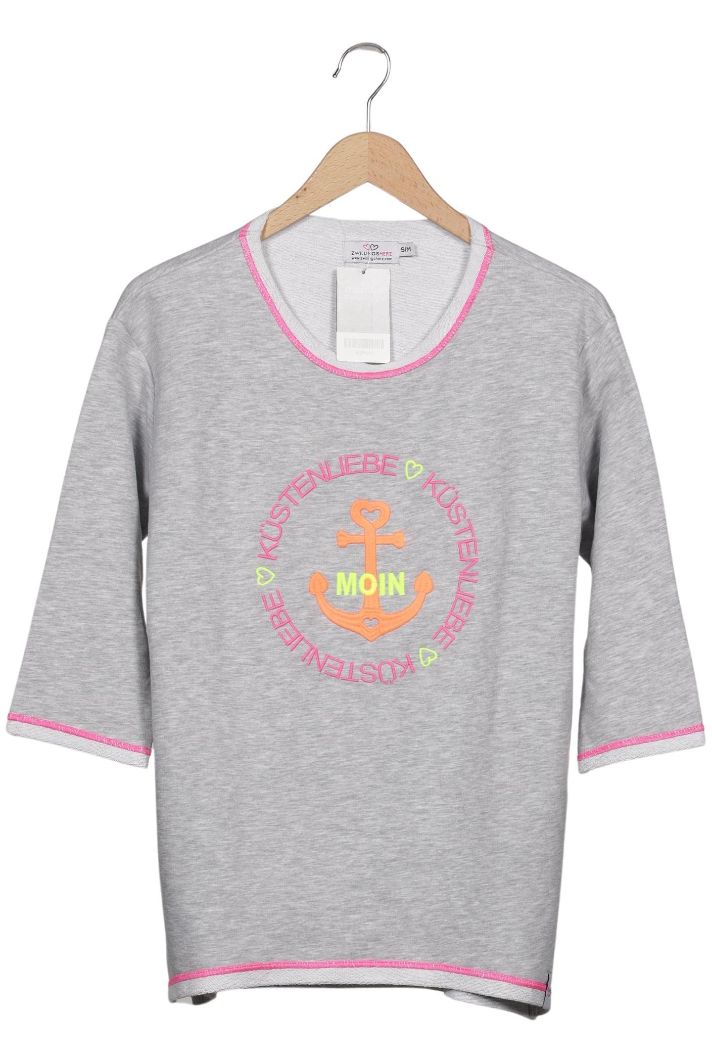

Zwillingsherz Damen Sweatshirt, grau, Gr. 36