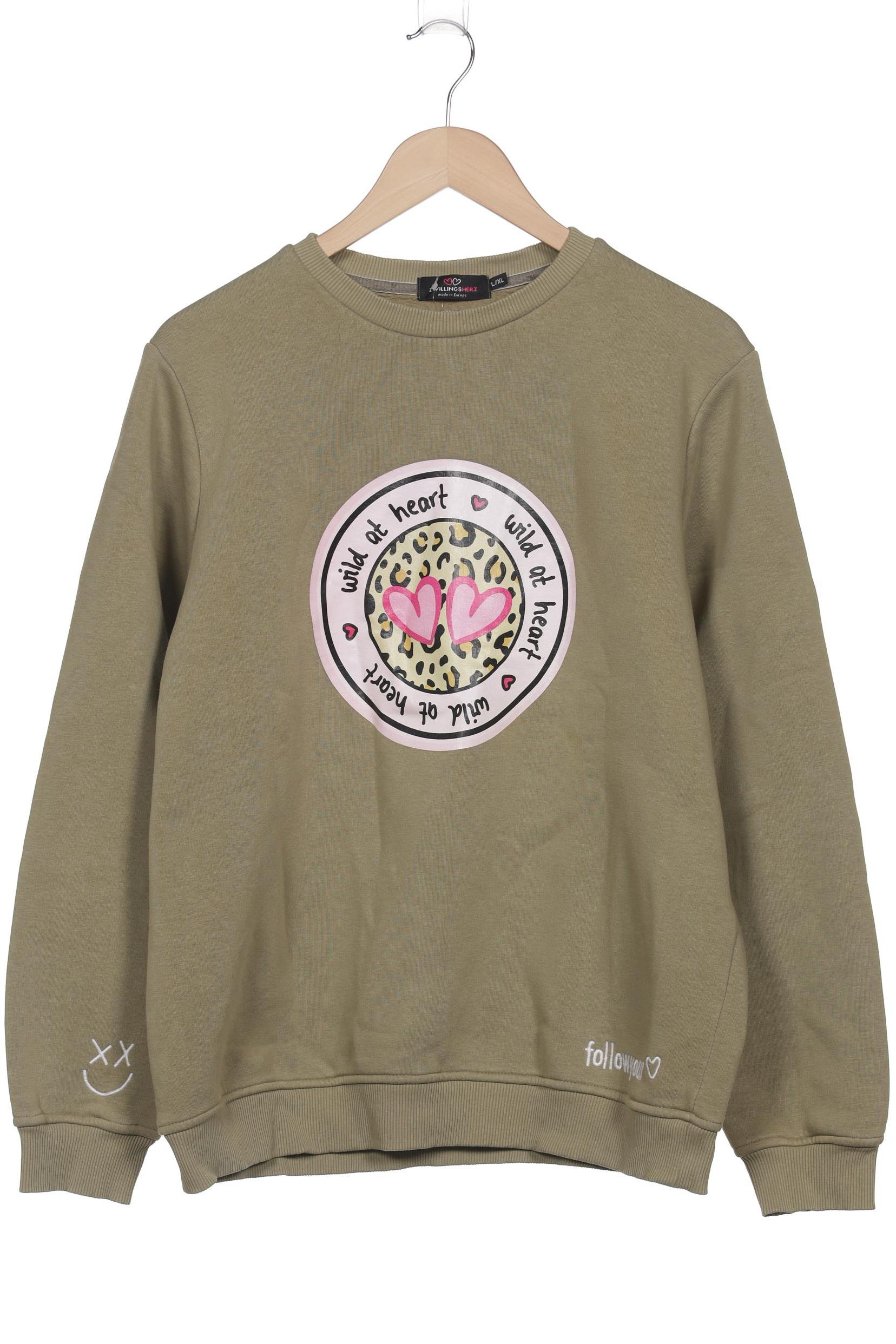

Zwillingsherz Damen Sweatshirt, grün, Gr. 42