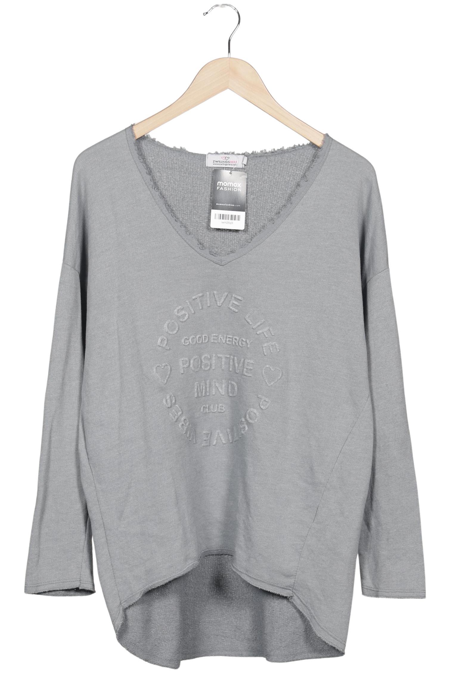 

Zwillingsherz Damen Sweatshirt, grau, Gr. 36