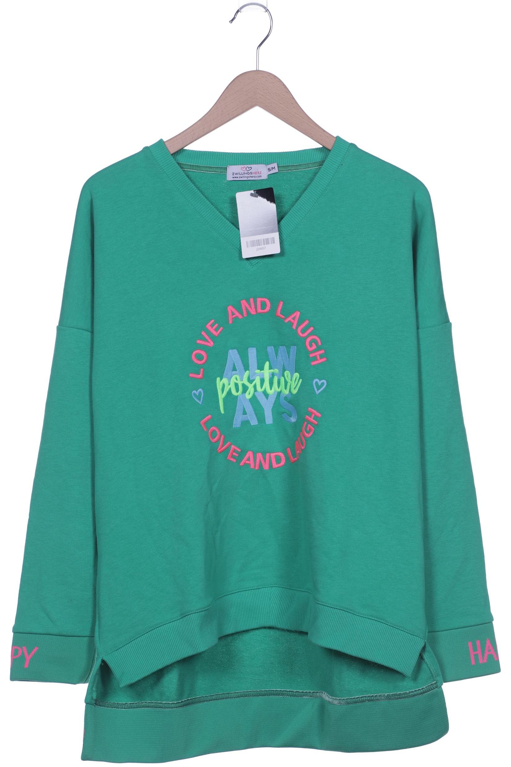 

Zwillingsherz Damen Sweatshirt, grün, Gr. 36