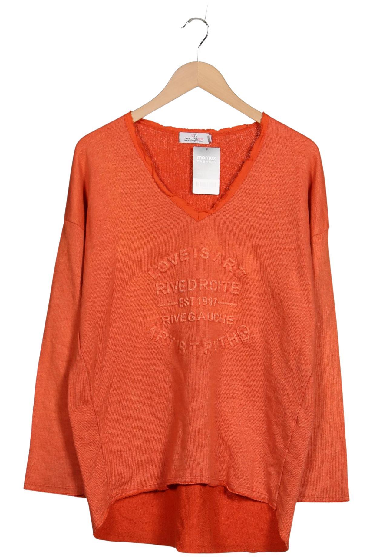 

Zwillingsherz Damen Sweatshirt, orange, Gr. 42