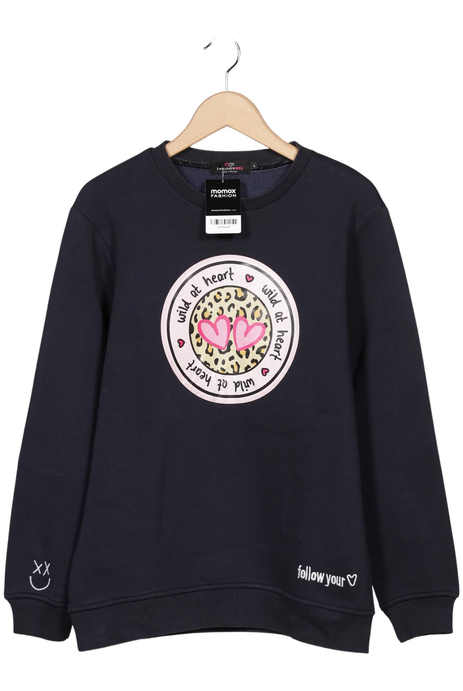 

Zwillingsherz Damen Sweatshirt, marineblau, Gr. 42