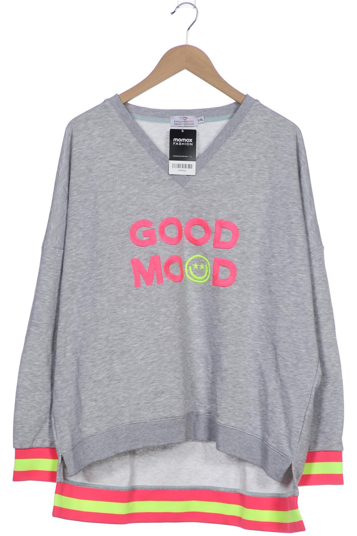 

Zwillingsherz Damen Sweatshirt, grau, Gr. 42