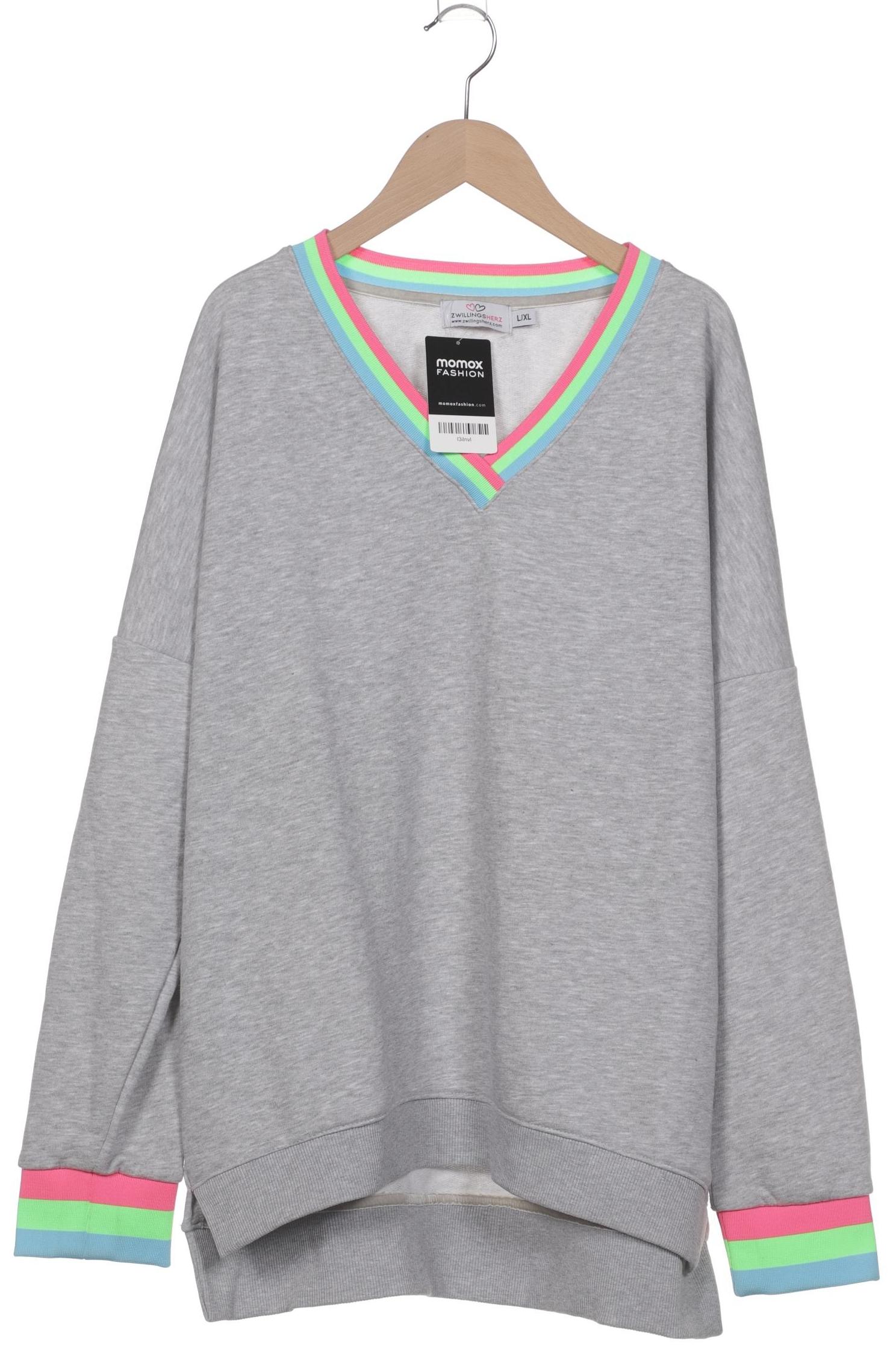 

Zwillingsherz Damen Sweatshirt, grau, Gr. 42