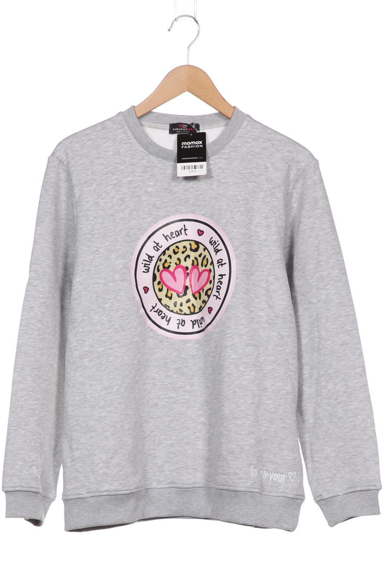 

Zwillingsherz Damen Sweatshirt, grau, Gr. 36