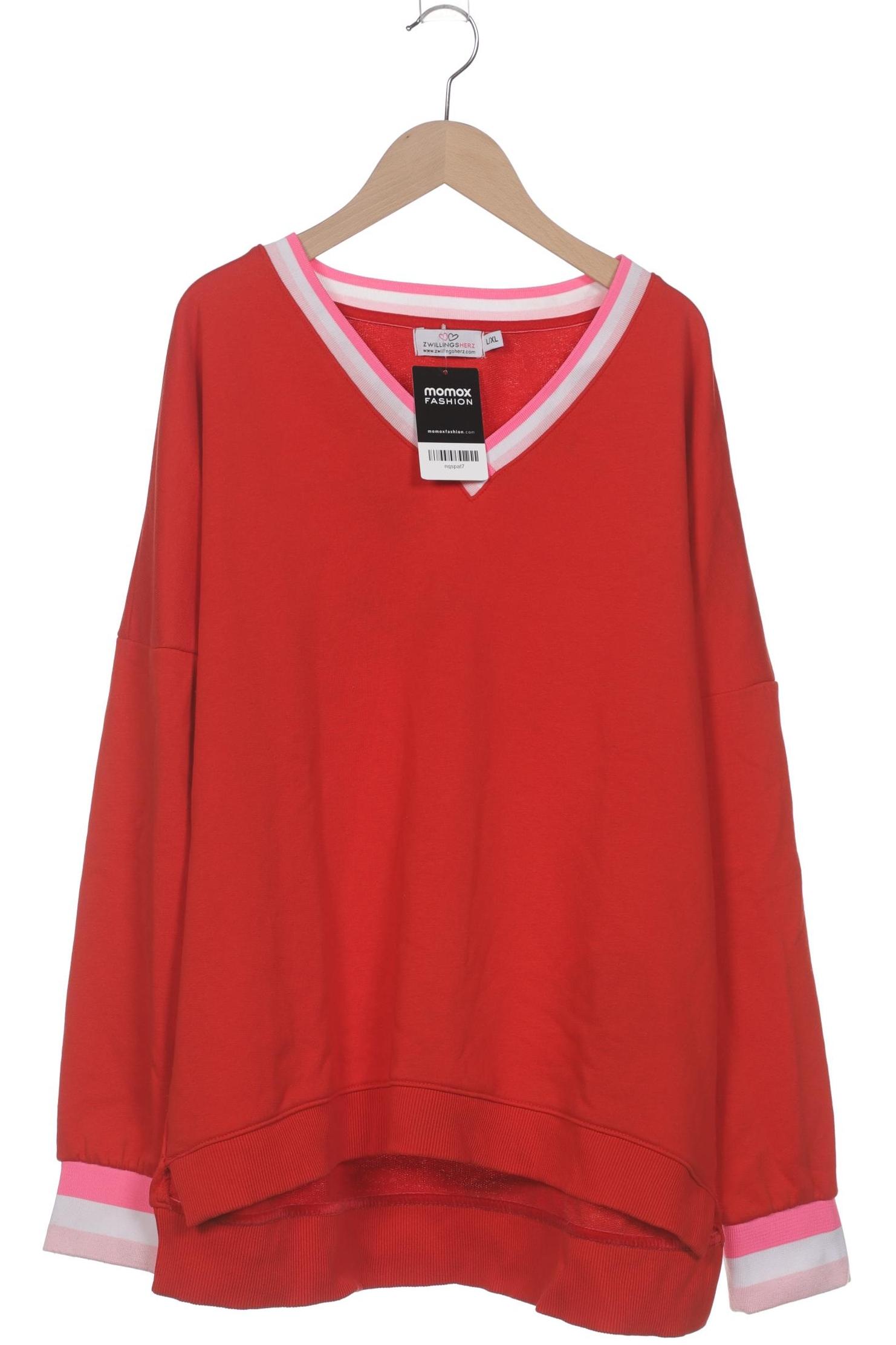 

Zwillingsherz Damen Sweatshirt, rot, Gr. 42