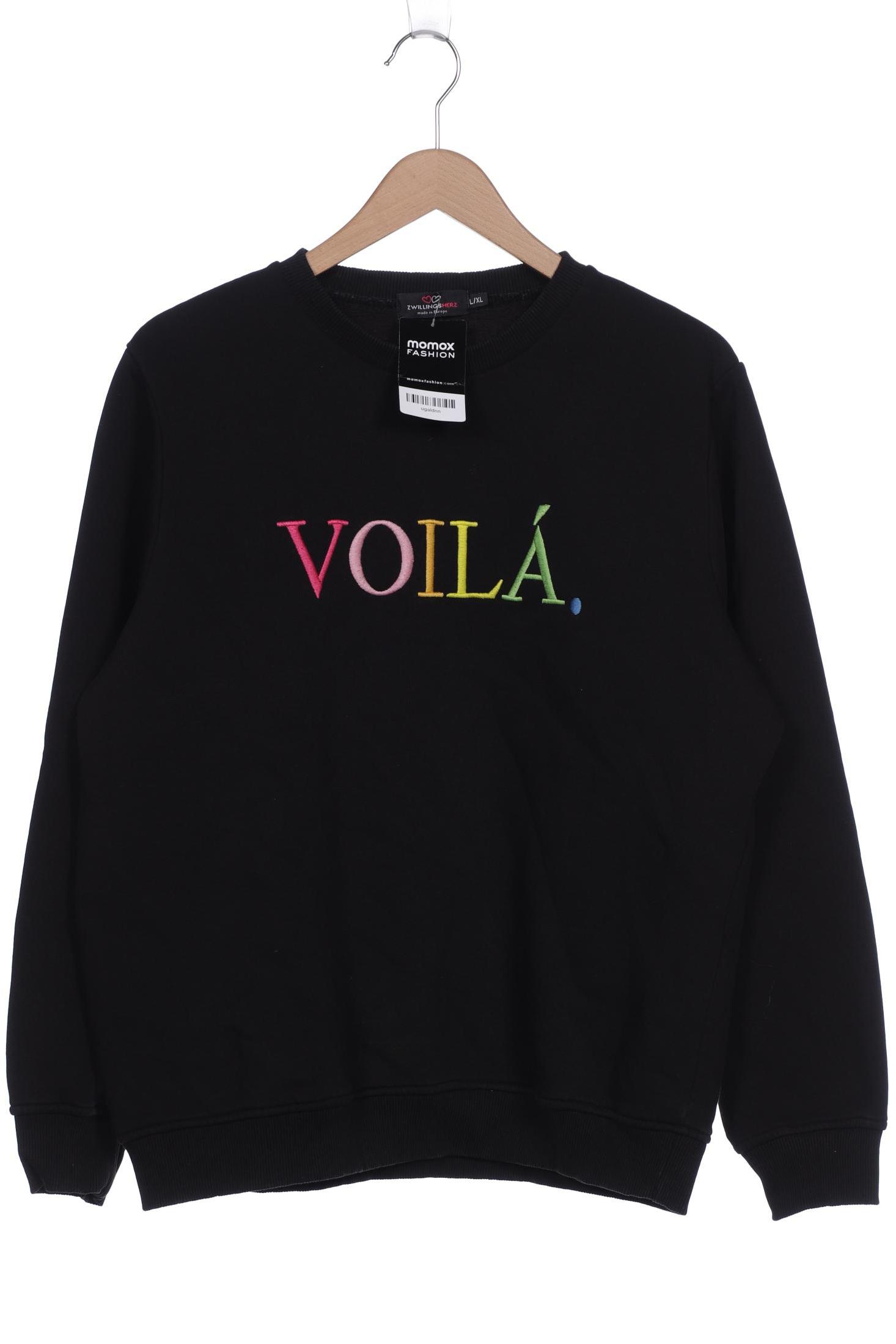 

Zwillingsherz Damen Sweatshirt, schwarz, Gr. 42