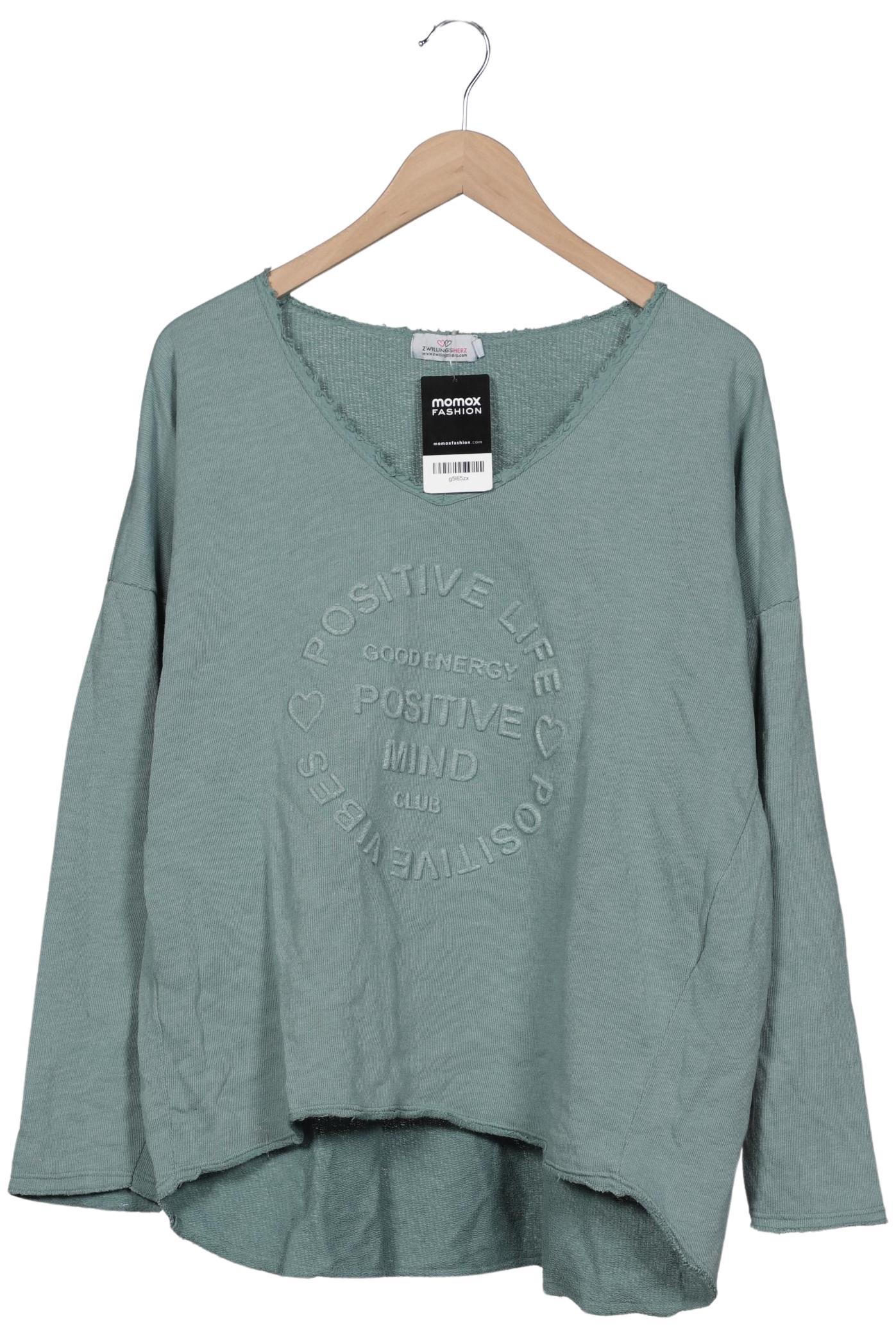 Thumbnail - Zwillingsherz Damen Sweatshirt, türkis, Gr. 42