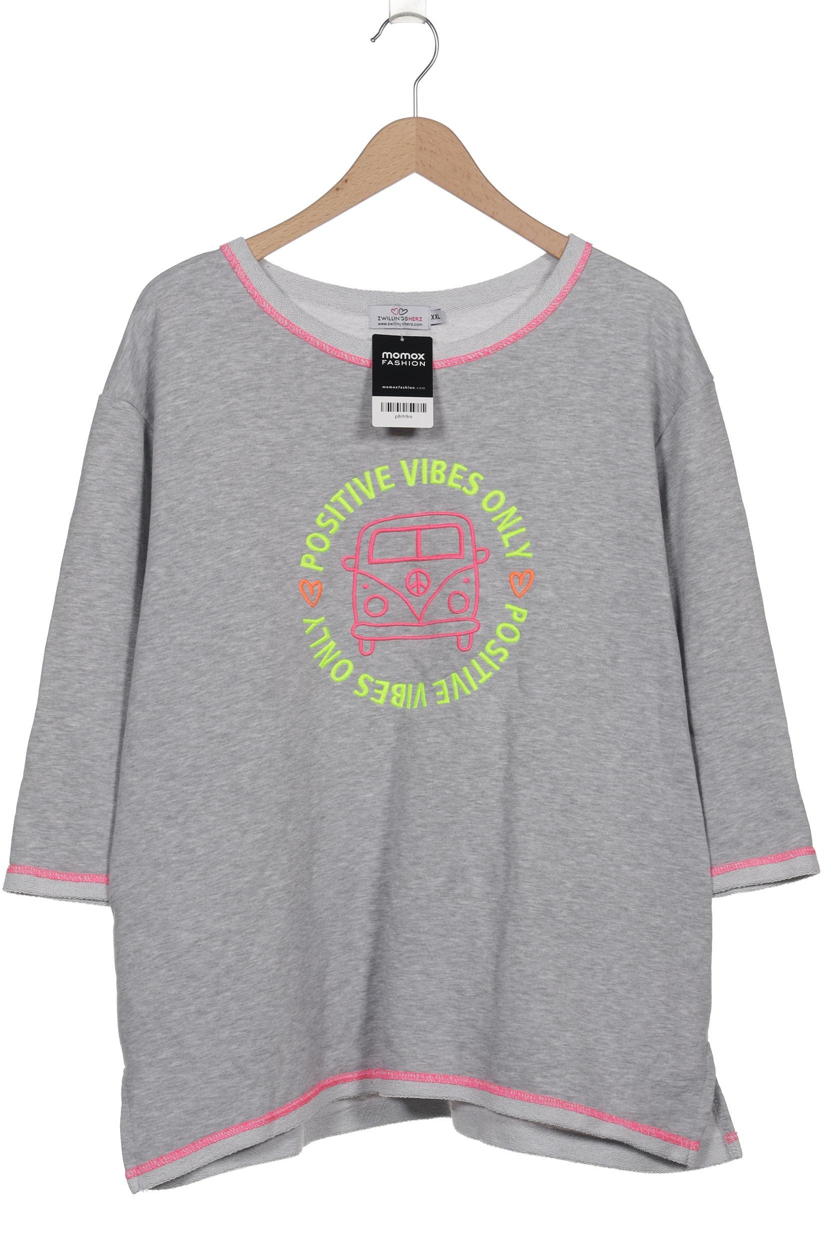 

Zwillingsherz Damen Sweatshirt, grau, Gr. 46