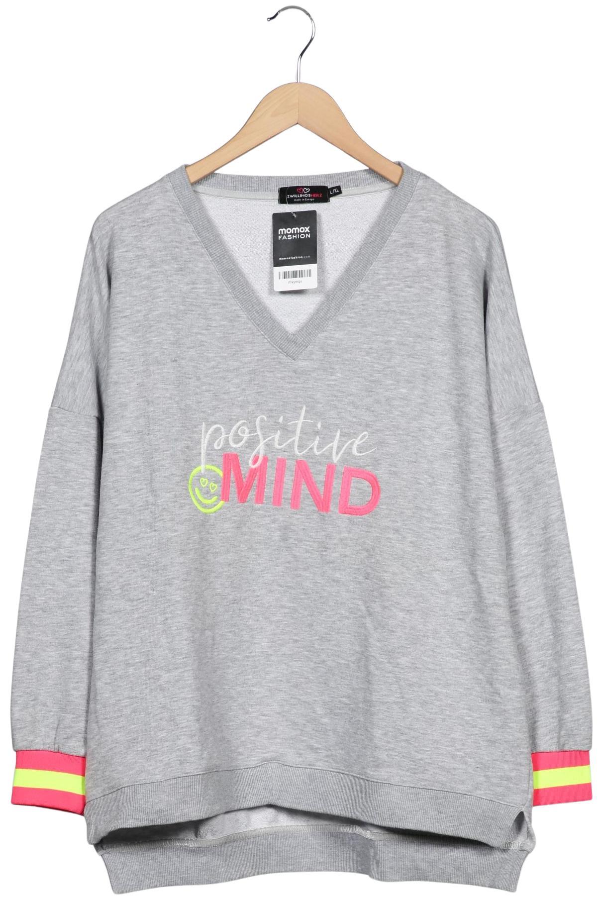 

Zwillingsherz Damen Sweatshirt, grau, Gr. 42