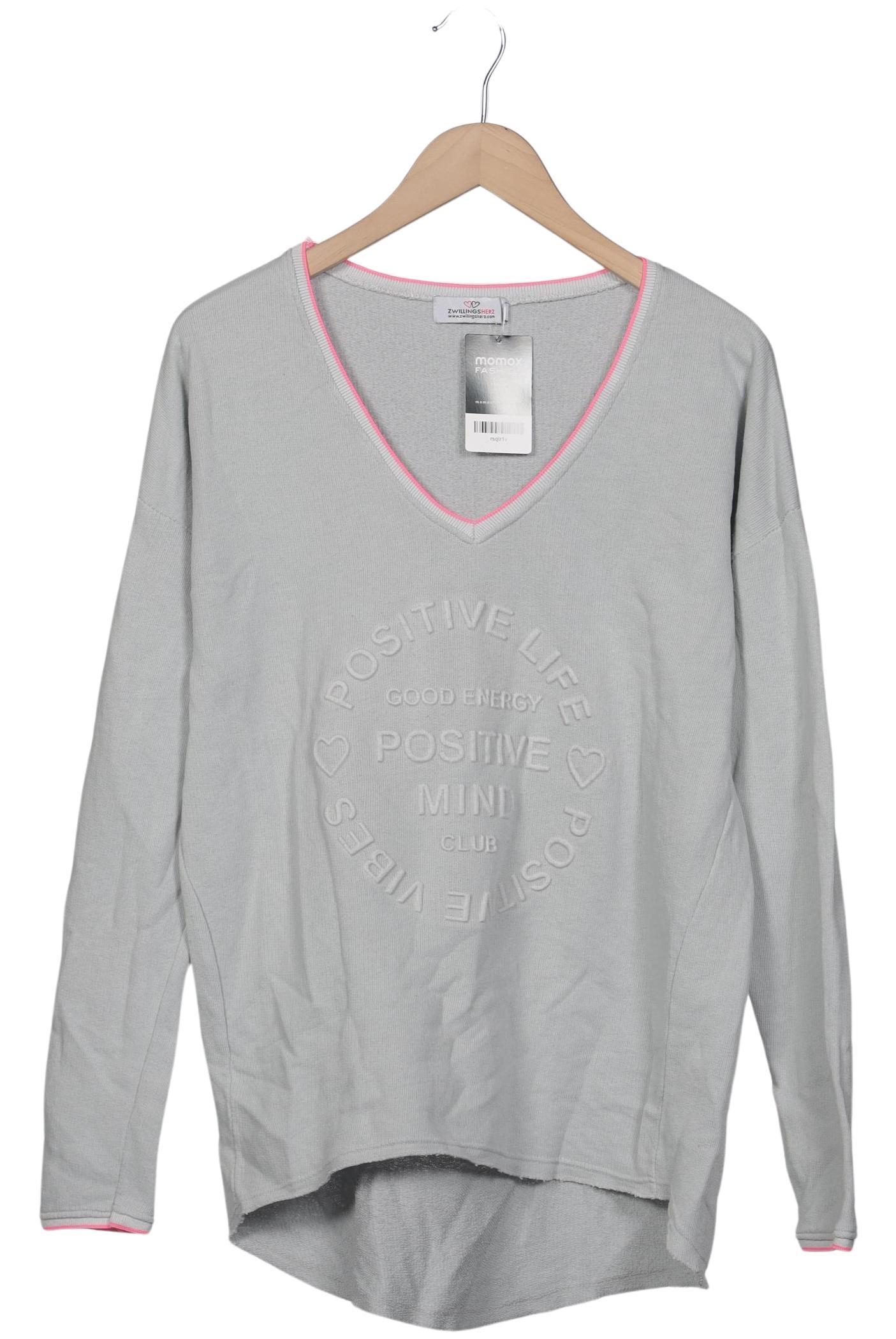 

Zwillingsherz Damen Sweatshirt, grau, Gr. 36