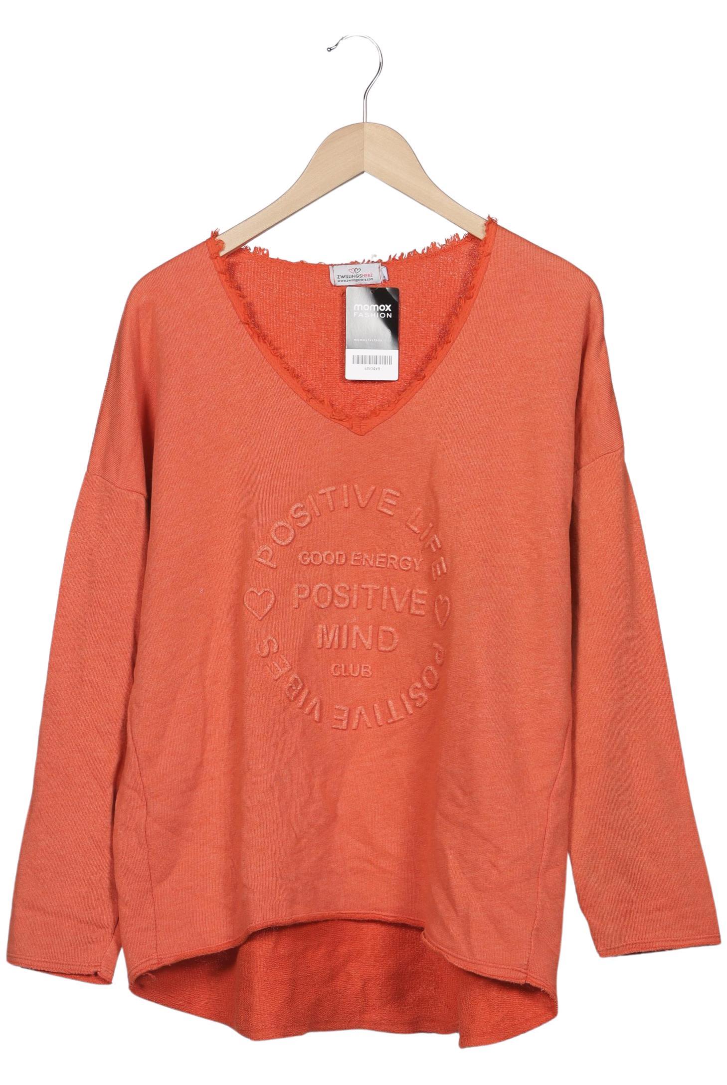 

Zwillingsherz Damen Sweatshirt, orange, Gr. 42