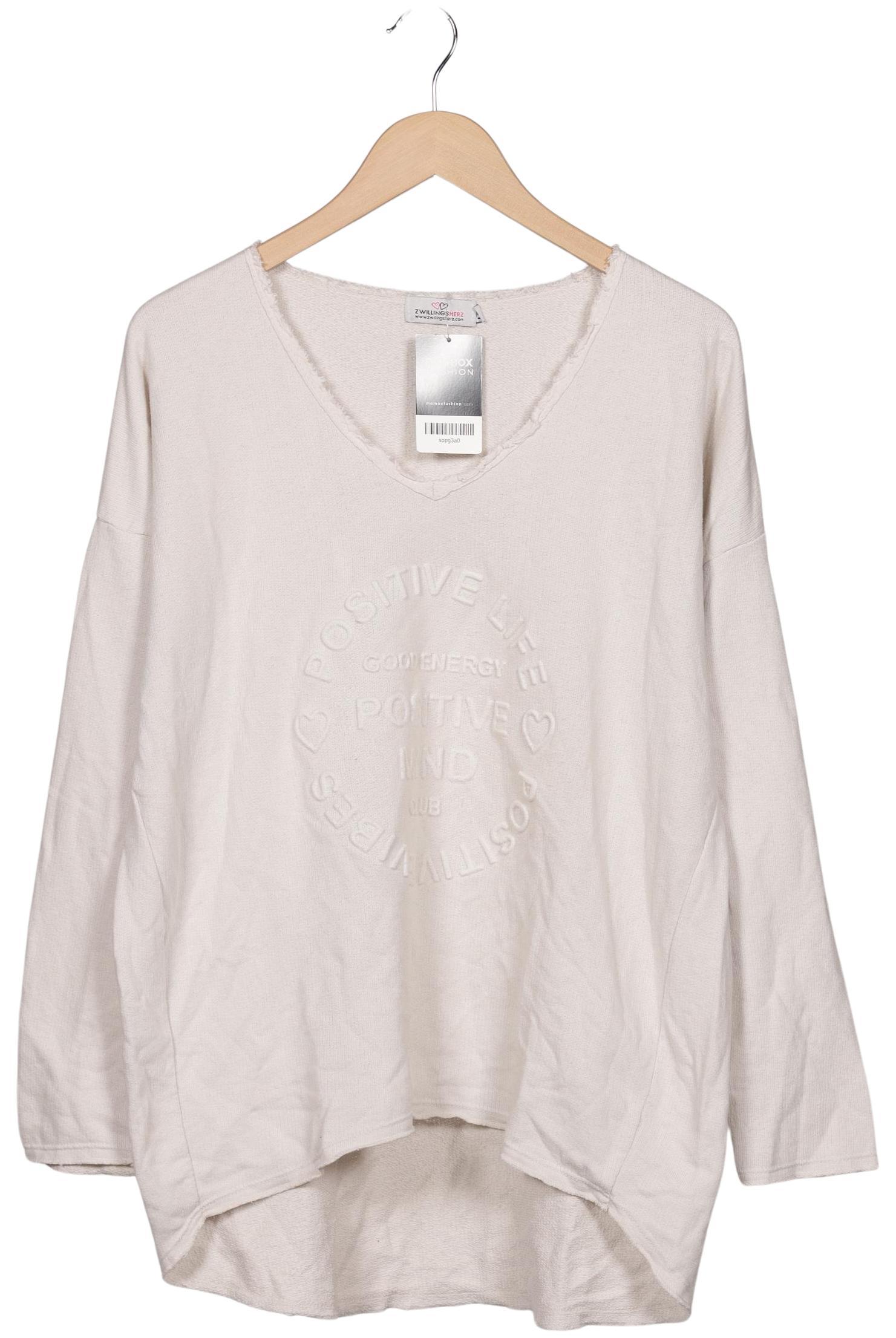 

Zwillingsherz Damen Sweatshirt, beige, Gr. 42